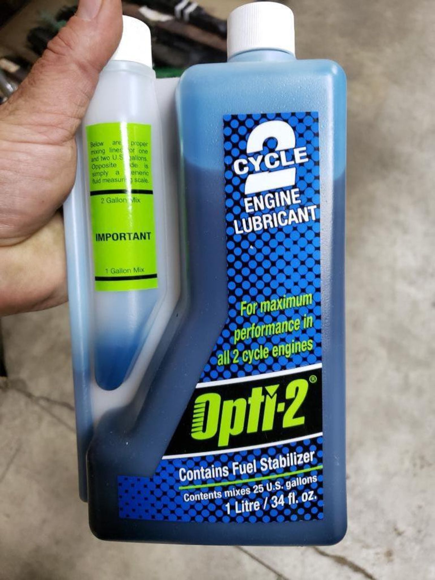 Qty 7 - Opti-2, 2-cycle lubricant. New. - Image 2 of 2