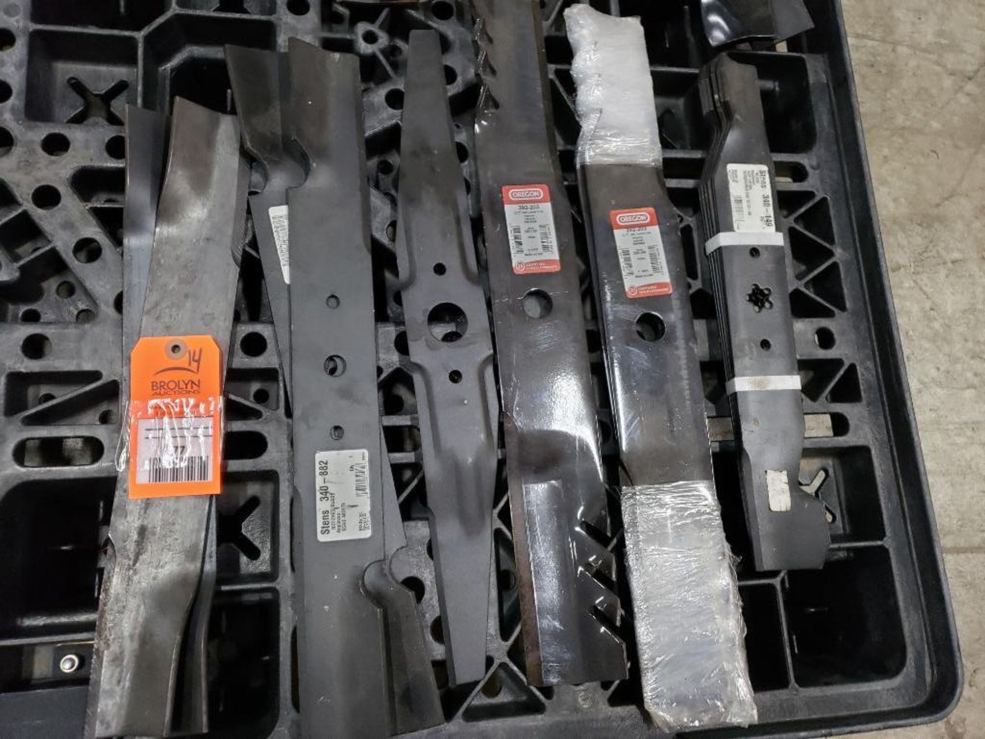 Qty 14 - Assorted mower blades. New old stock.