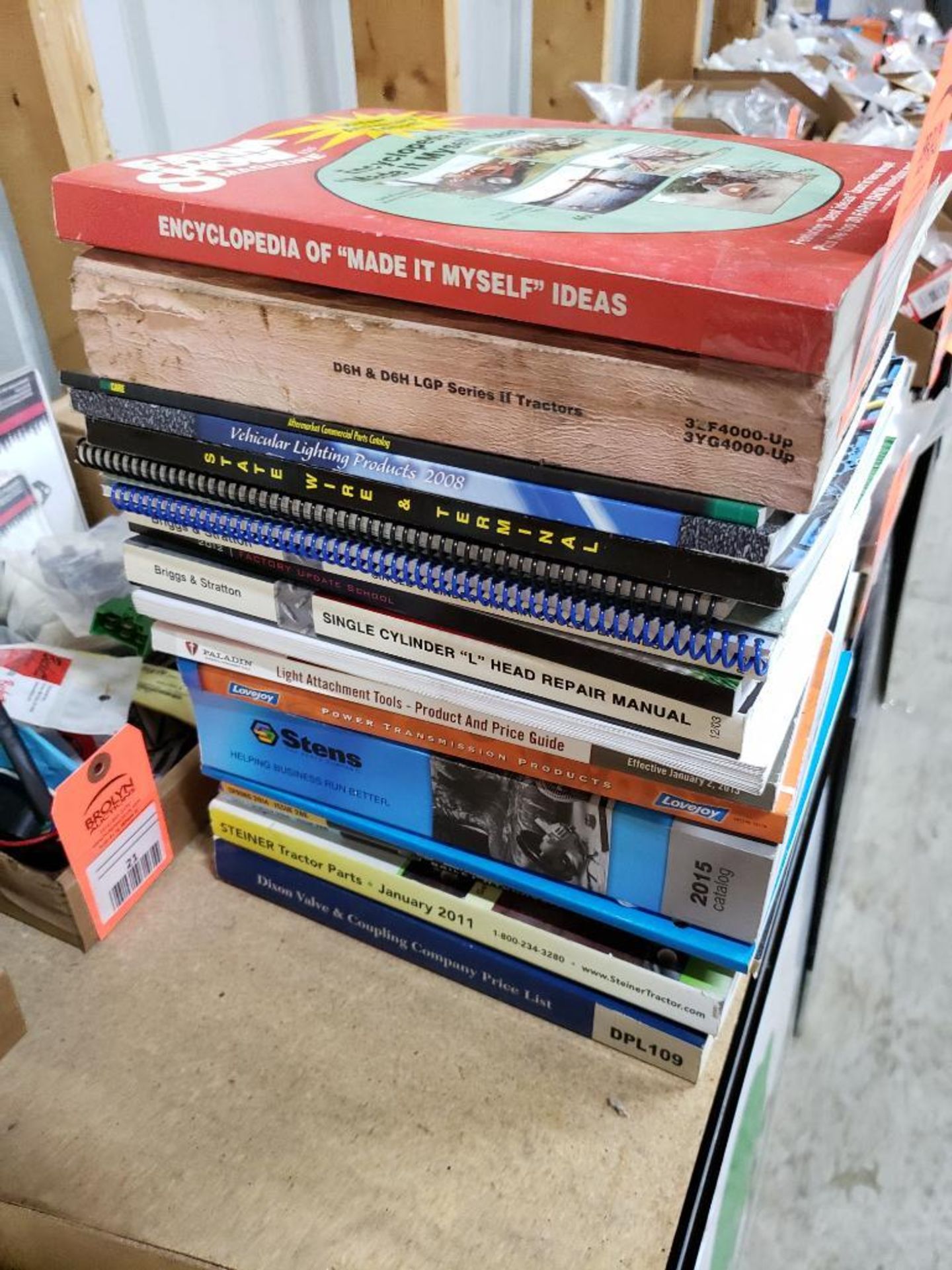 Large assortment of shop manuals.