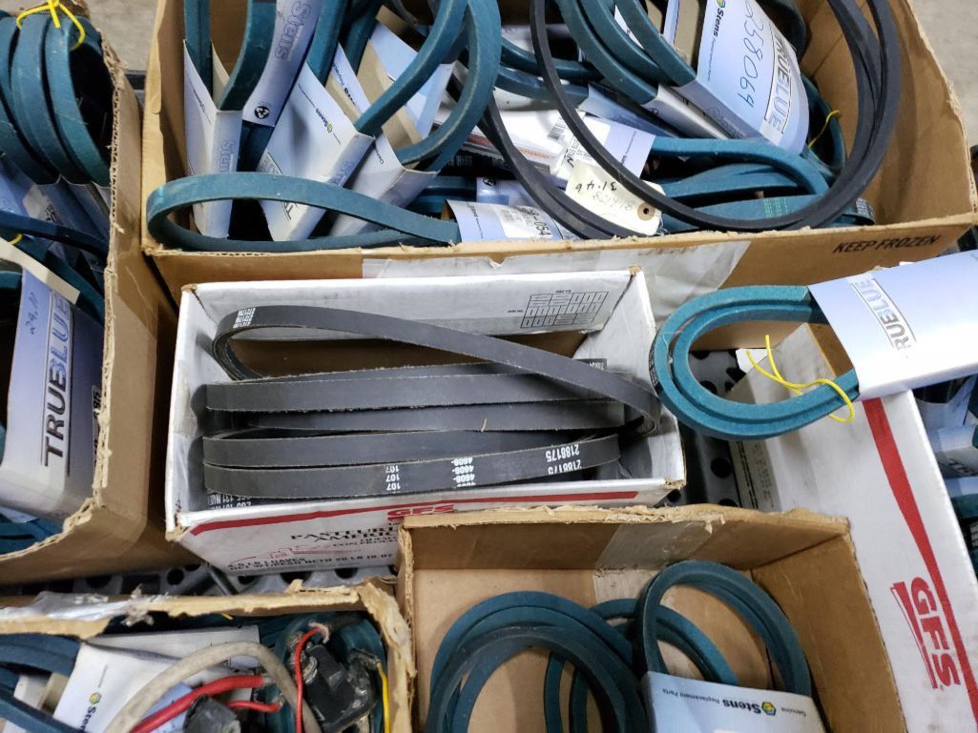 Pallet of assorted belts. New old stock. - Image 8 of 11