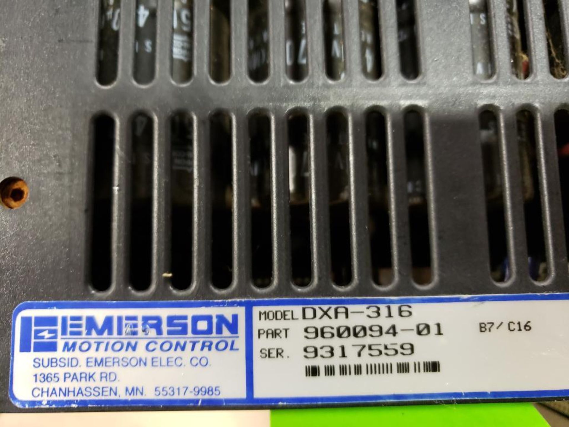 Emerson DX-316 positioning servo drive. DXA-316. - Image 5 of 6