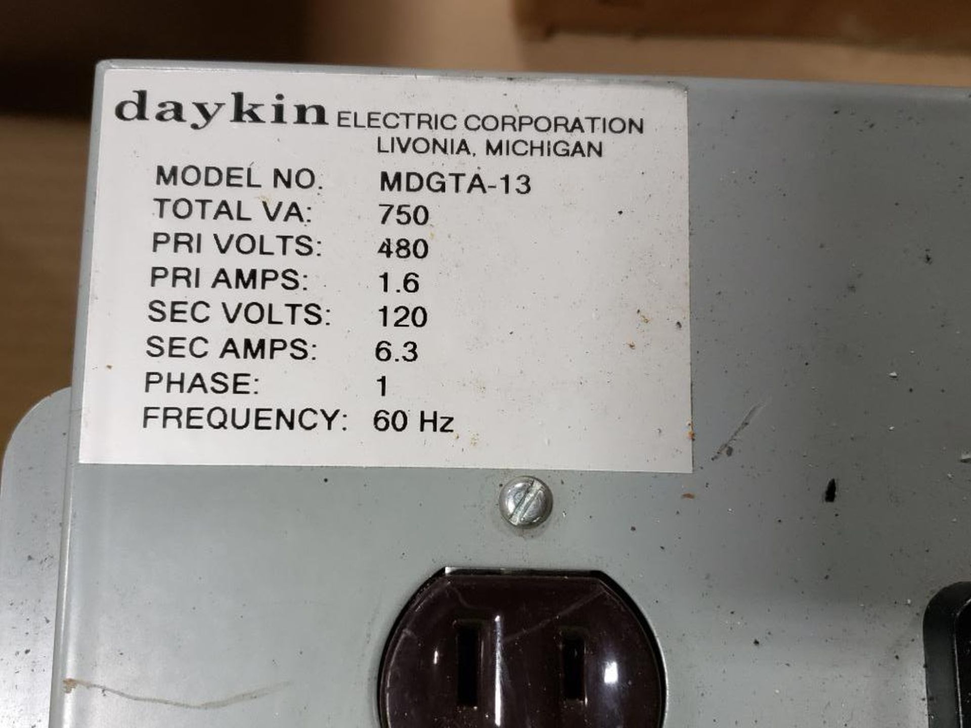 Qty 2 - Daykin MDGTA-13 Disconnect transformer. - Image 2 of 4
