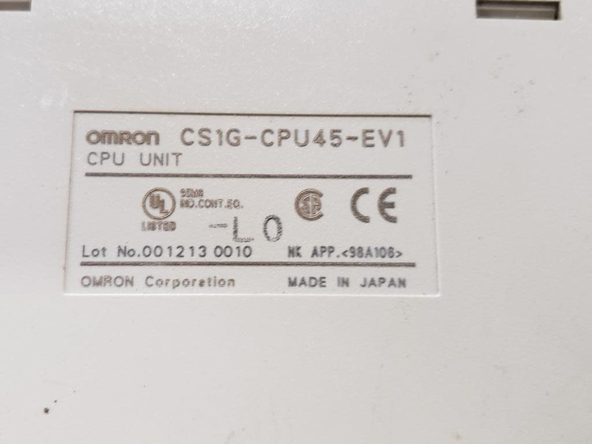 Qty 12 - Assorted Omron programmable control rack components. - Image 10 of 11