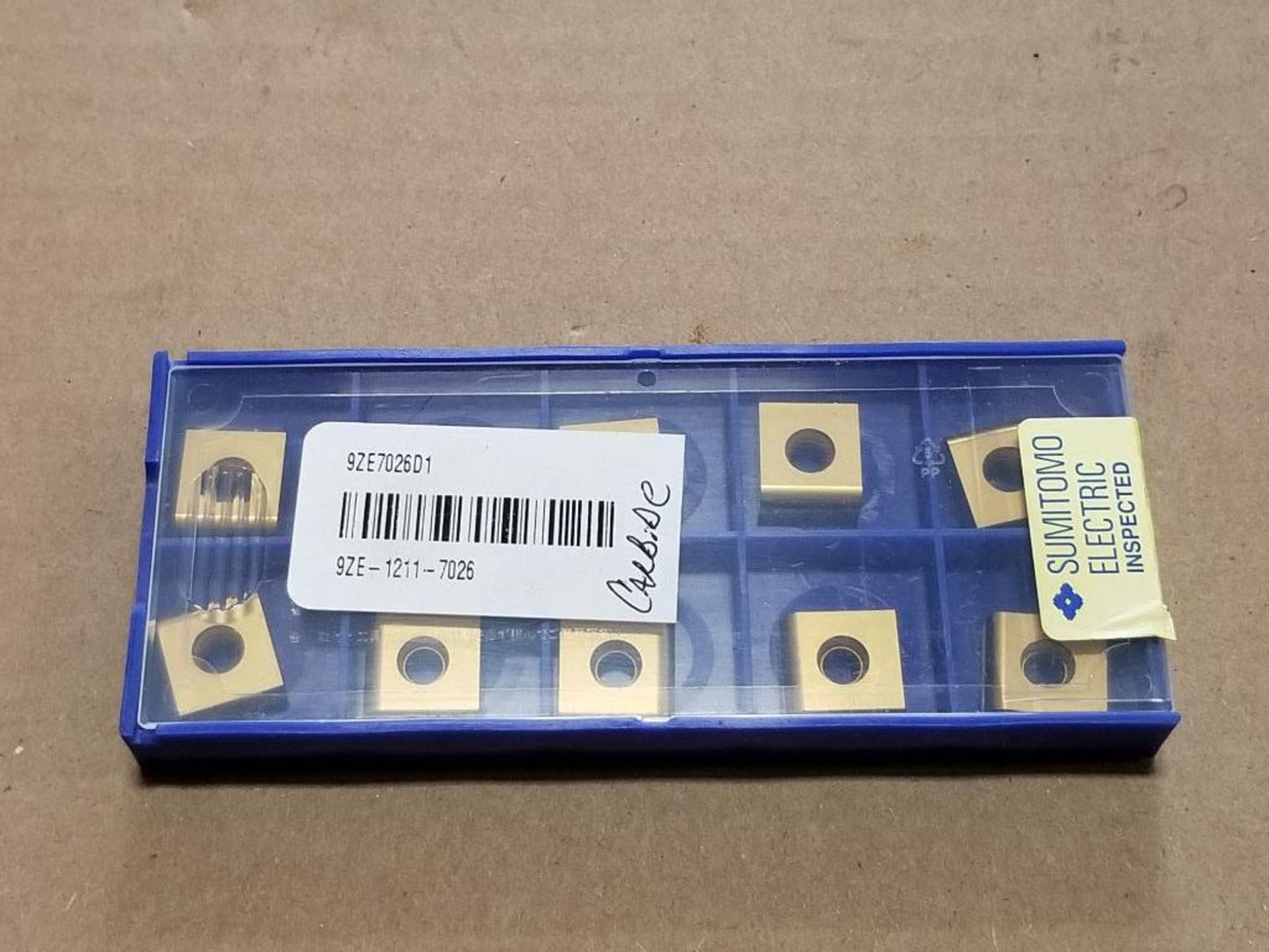 Qty 10 - Sumitomo Electric 10ct box Carbide insert tooling. 9ZE-1211-7026. - Image 2 of 3