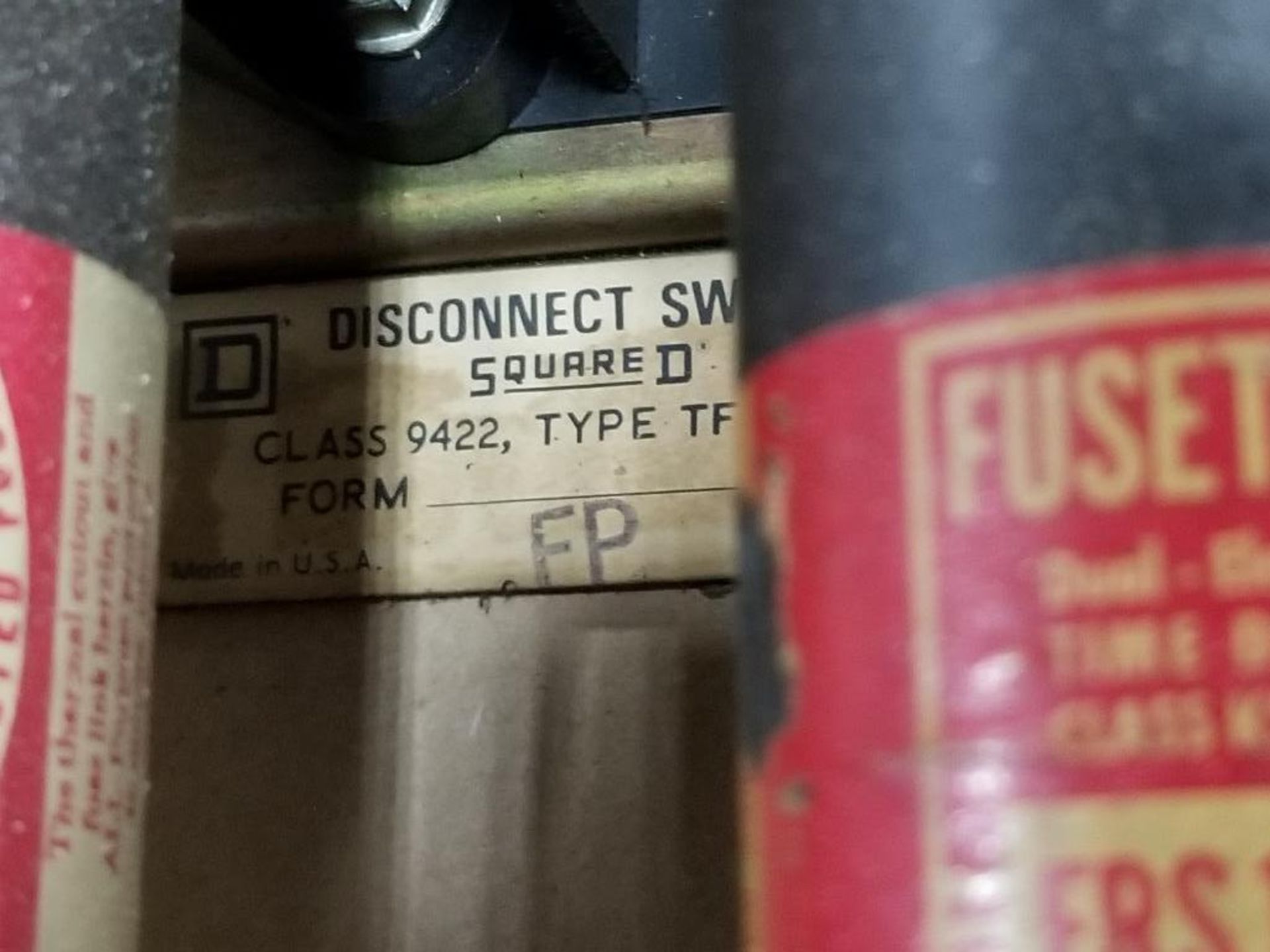 Square-D Disconnect switch. 9422-TF-2. - Image 2 of 6