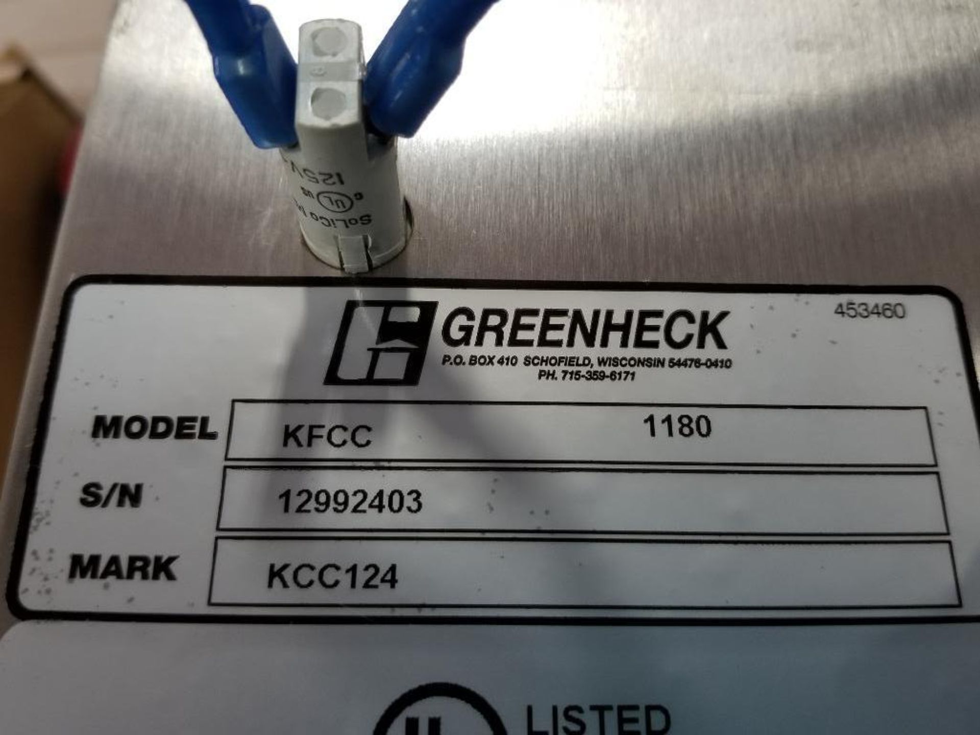 Greenheck KFCC-1180 Kitchen fan control center. - Image 7 of 10
