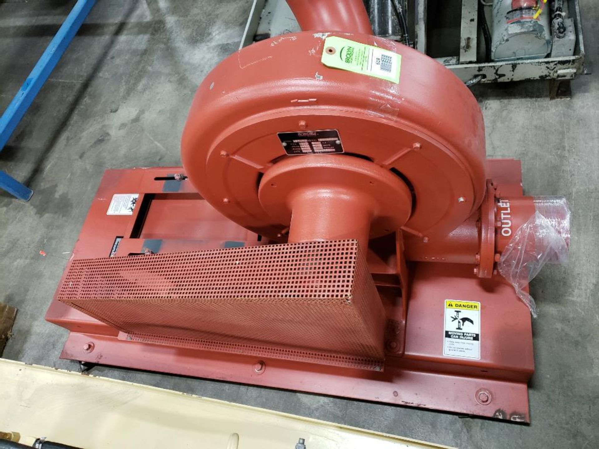 Invincible Airflow Sytems blower. Model HPT-6400. (motor not included) Appears unused.