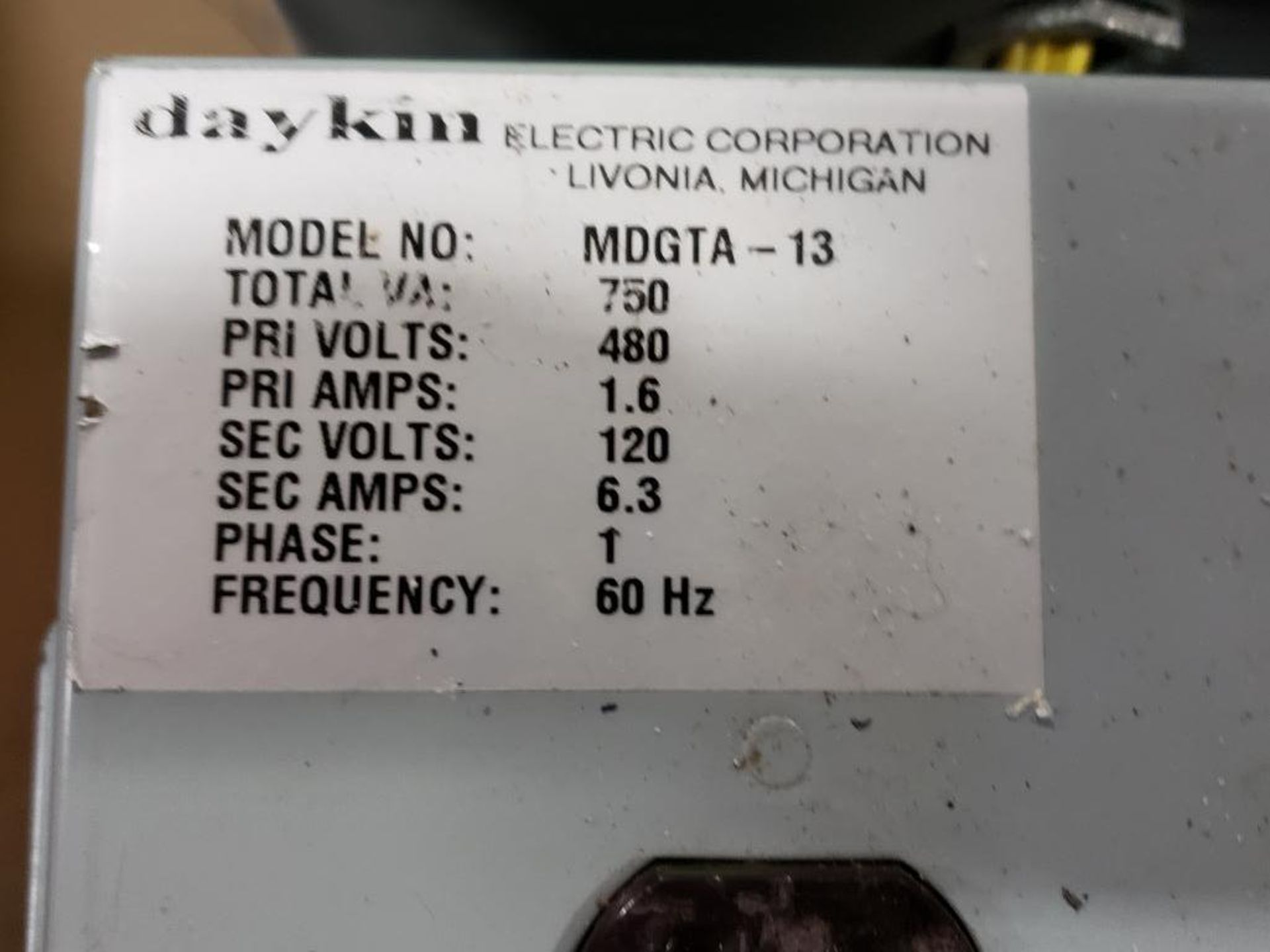 Qty 2 - Daykin MDGTA-13 Disconnect transformer. - Image 3 of 4