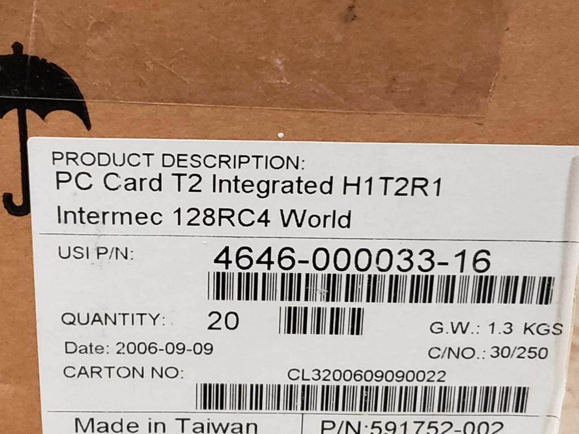 Qty 20 - Intermec 128RC4 World PC Card T2 integrated H1T2R1. New in box. - Image 2 of 3