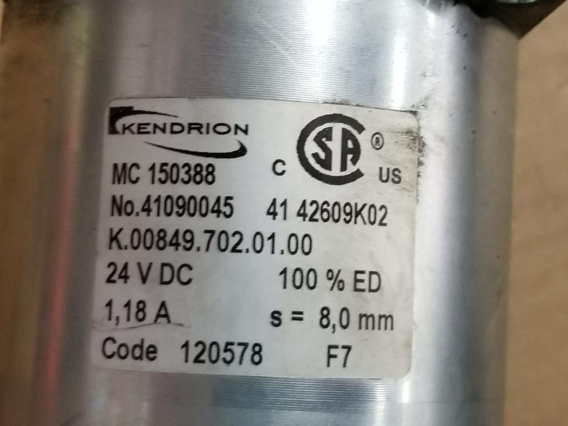 Qty 2 - Kendrion 41090045 solenoid valves. - Image 3 of 5