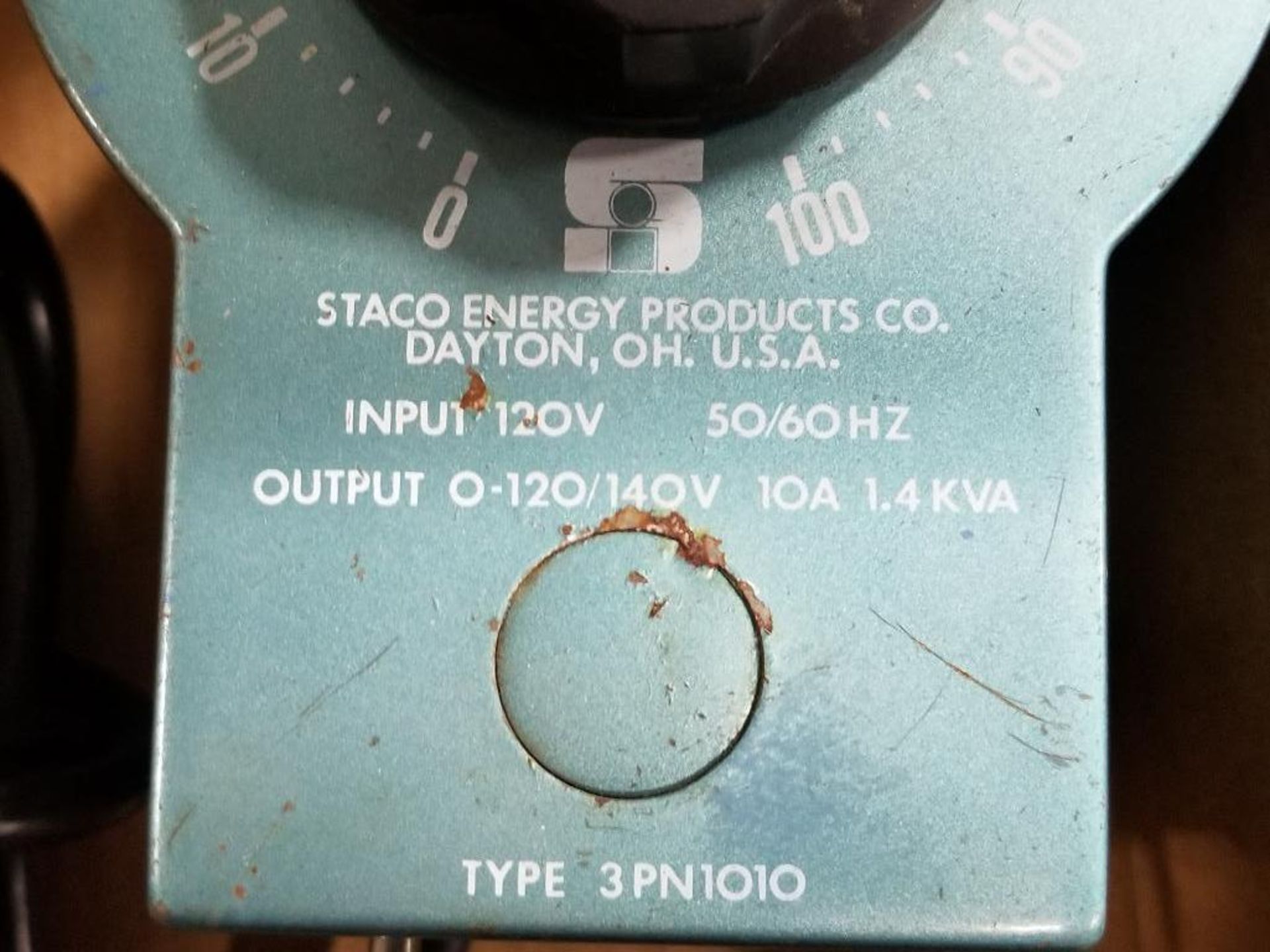 Staco Energy Products 3PN1010 Variable transformer. - Image 2 of 4