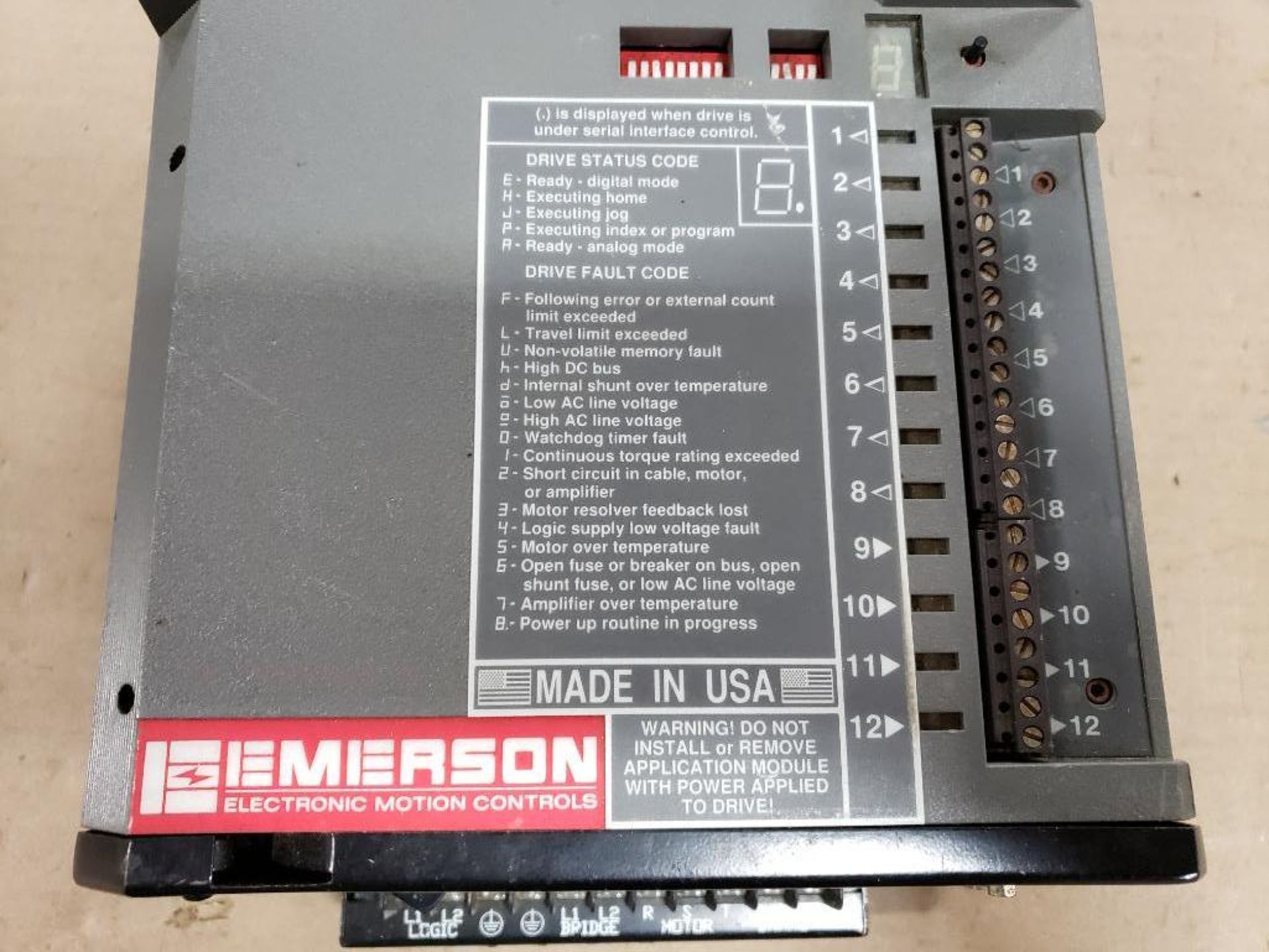 Emerson DX-316 positioning servo drive. DXA-316. - Image 3 of 6
