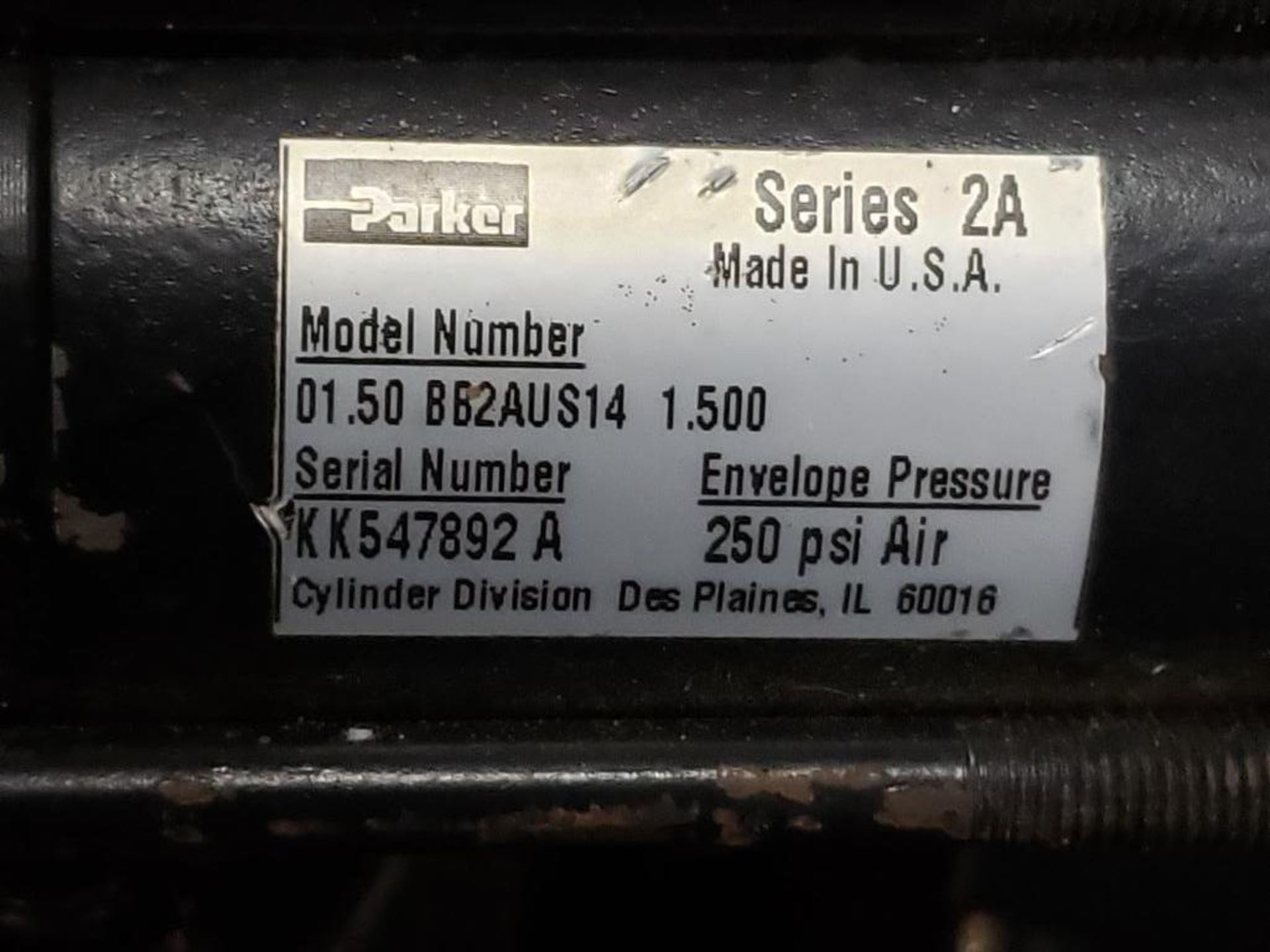 Qty 12 - Assorted Hydraulic cylinder. Parker, Schrader Bellows. - Image 8 of 8