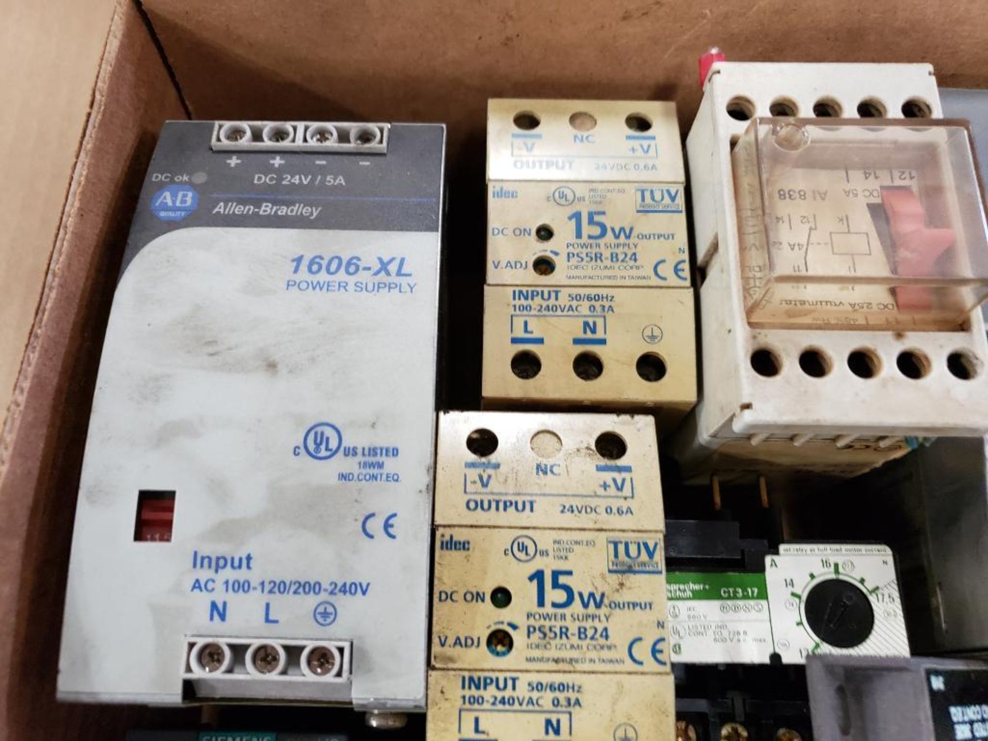 Assorted electrical. Power supply, relay, contactor. Sola, IDEC, Sprecher+Schuh, ABB, Siemens. - Image 2 of 5
