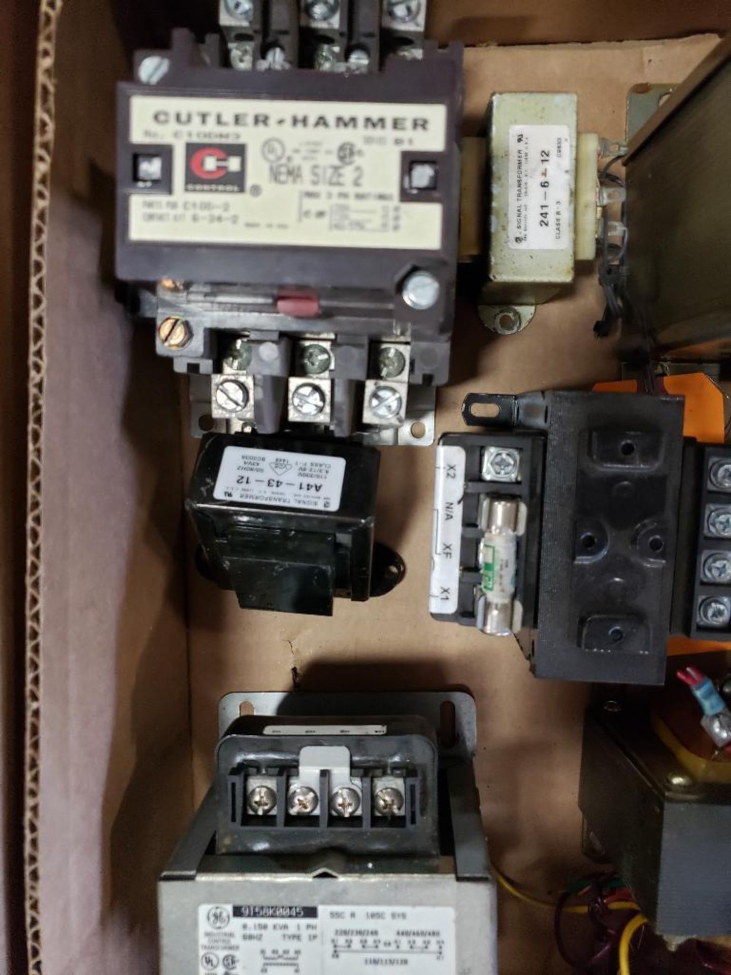 Assorted electrical transformers, relays. MTE, Cutler-Hammer, GE. - Image 7 of 7