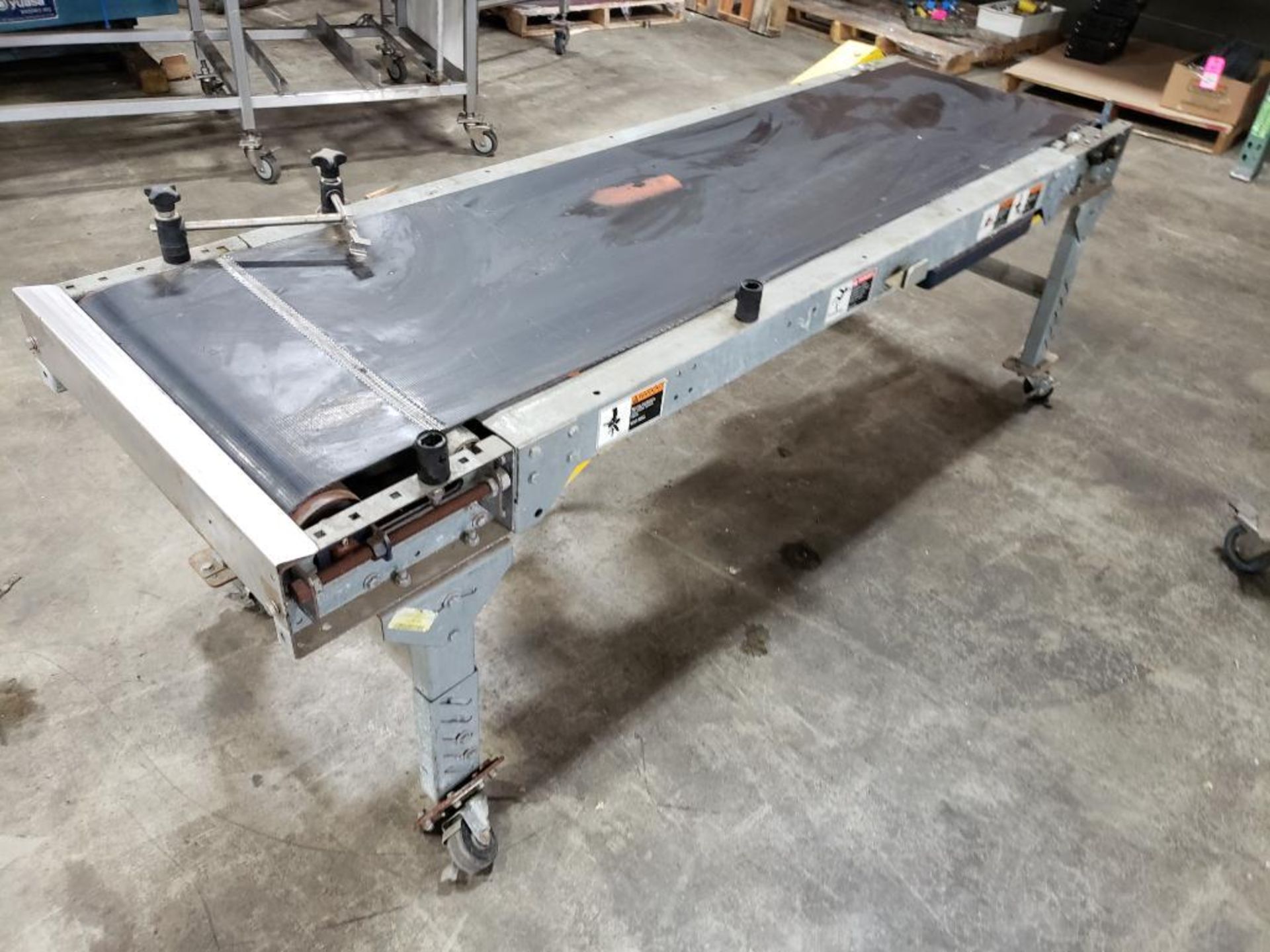 Power conveyor on casters. 80" long x 20" wide. - Image 6 of 6