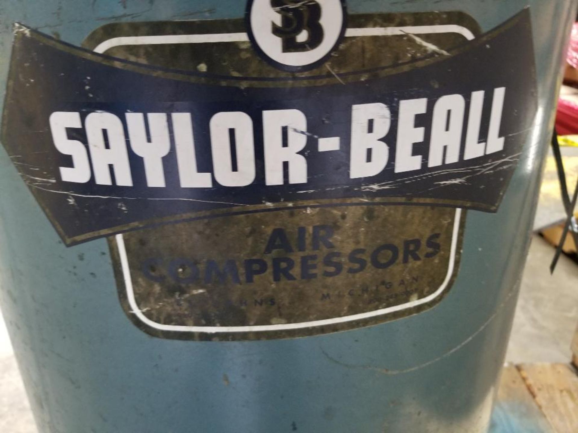 5hp Saylor Beal air compressor. 3 phase 208-230/460 volt. - Image 6 of 14