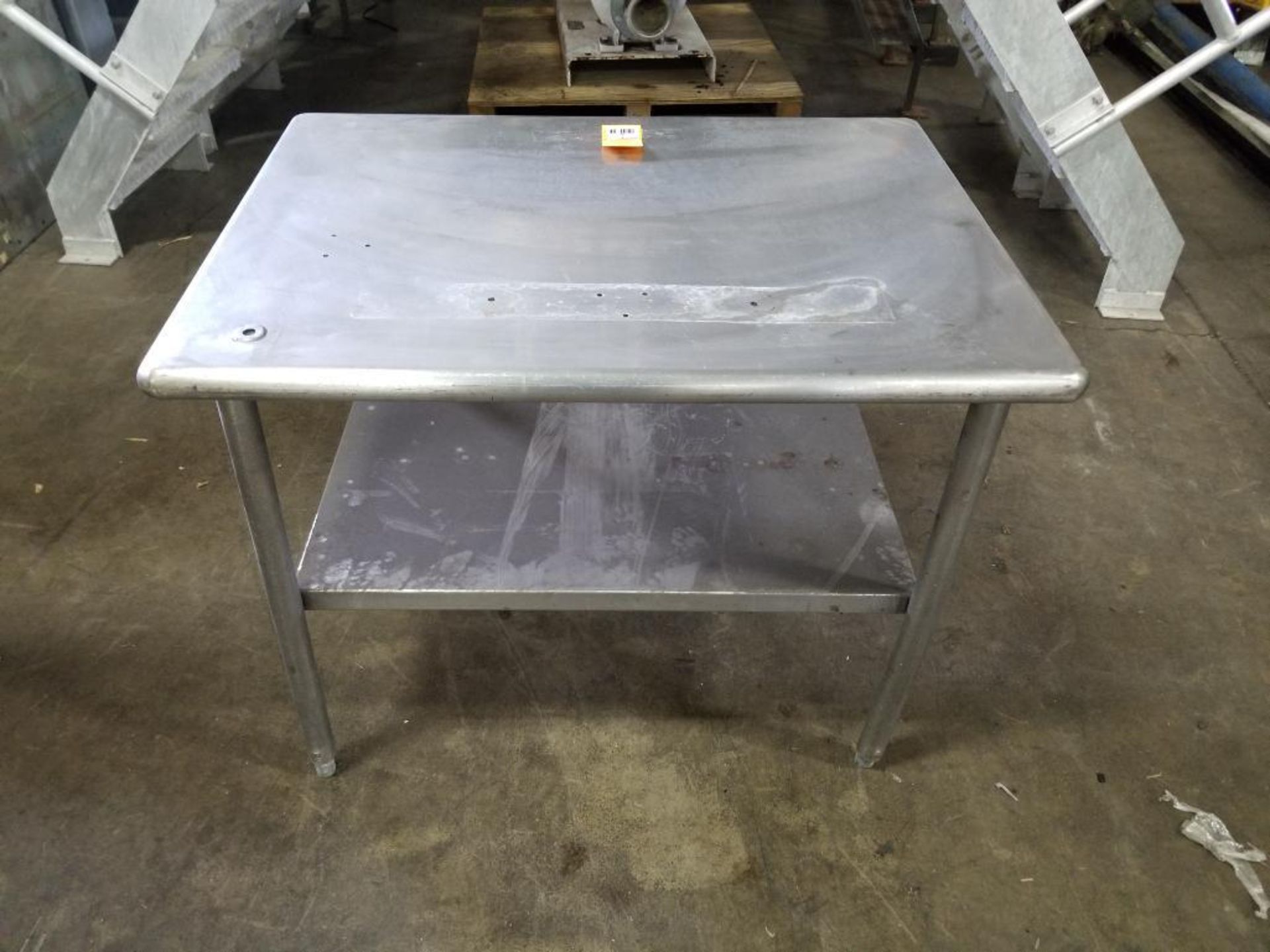 Stainless steel prep table. 40" wide x 30" deep x 30" tall. - Image 3 of 3