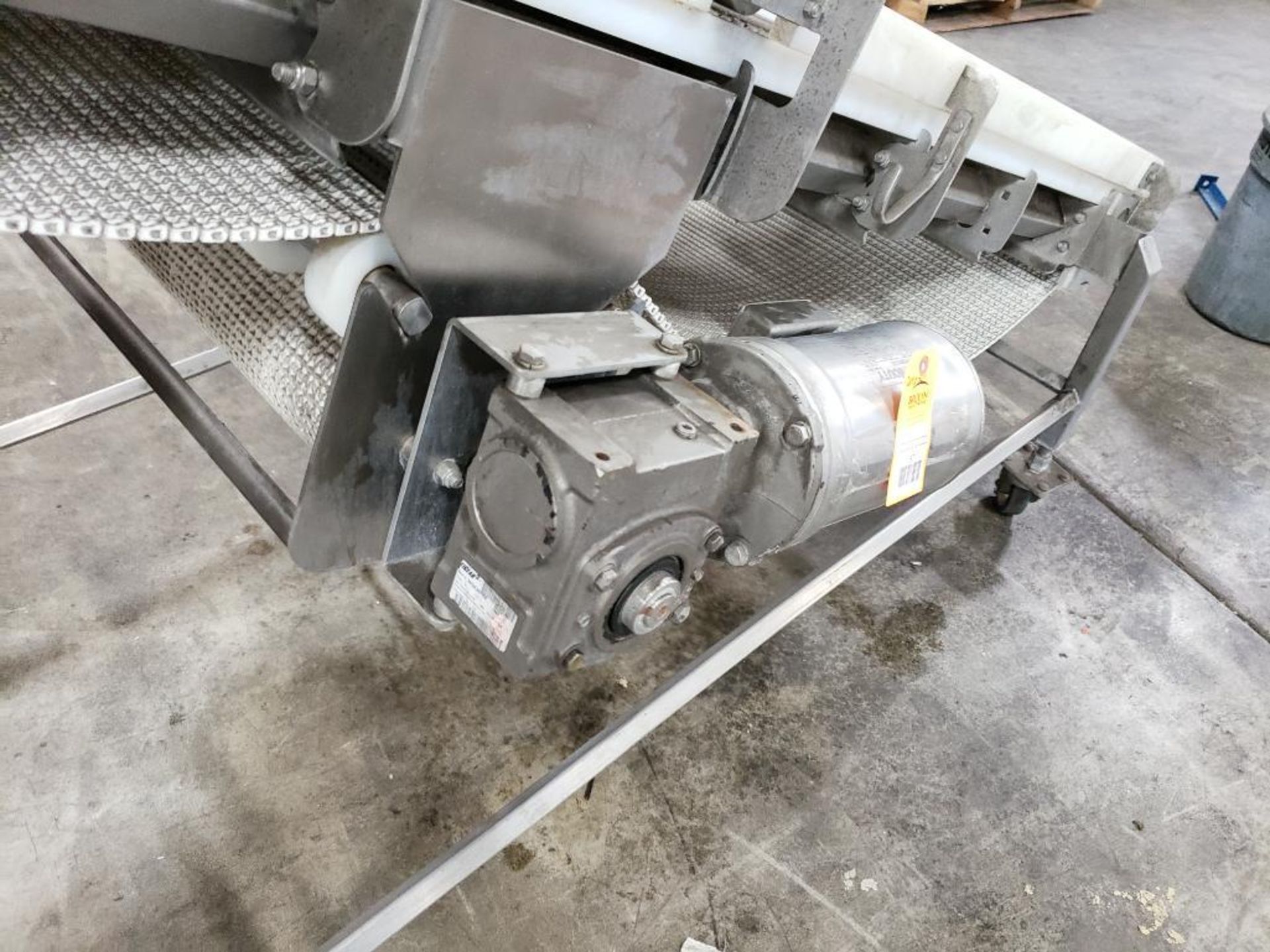 Food grade wash down incline power conveyor. 76" long x 26" wide. - Image 2 of 10