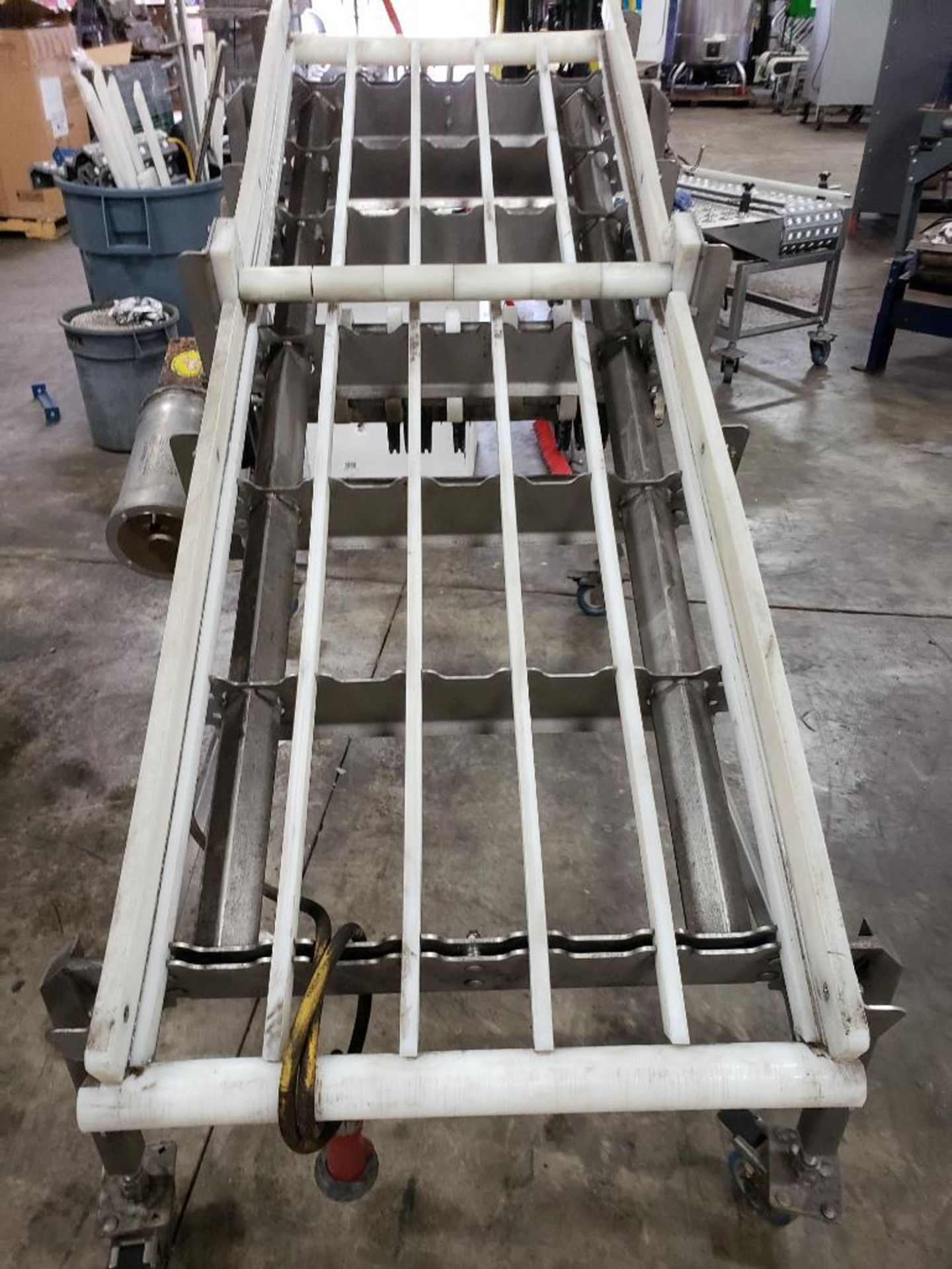 Food grade wash down incline power conveyor. 76" long x 26" wide. - Image 3 of 8