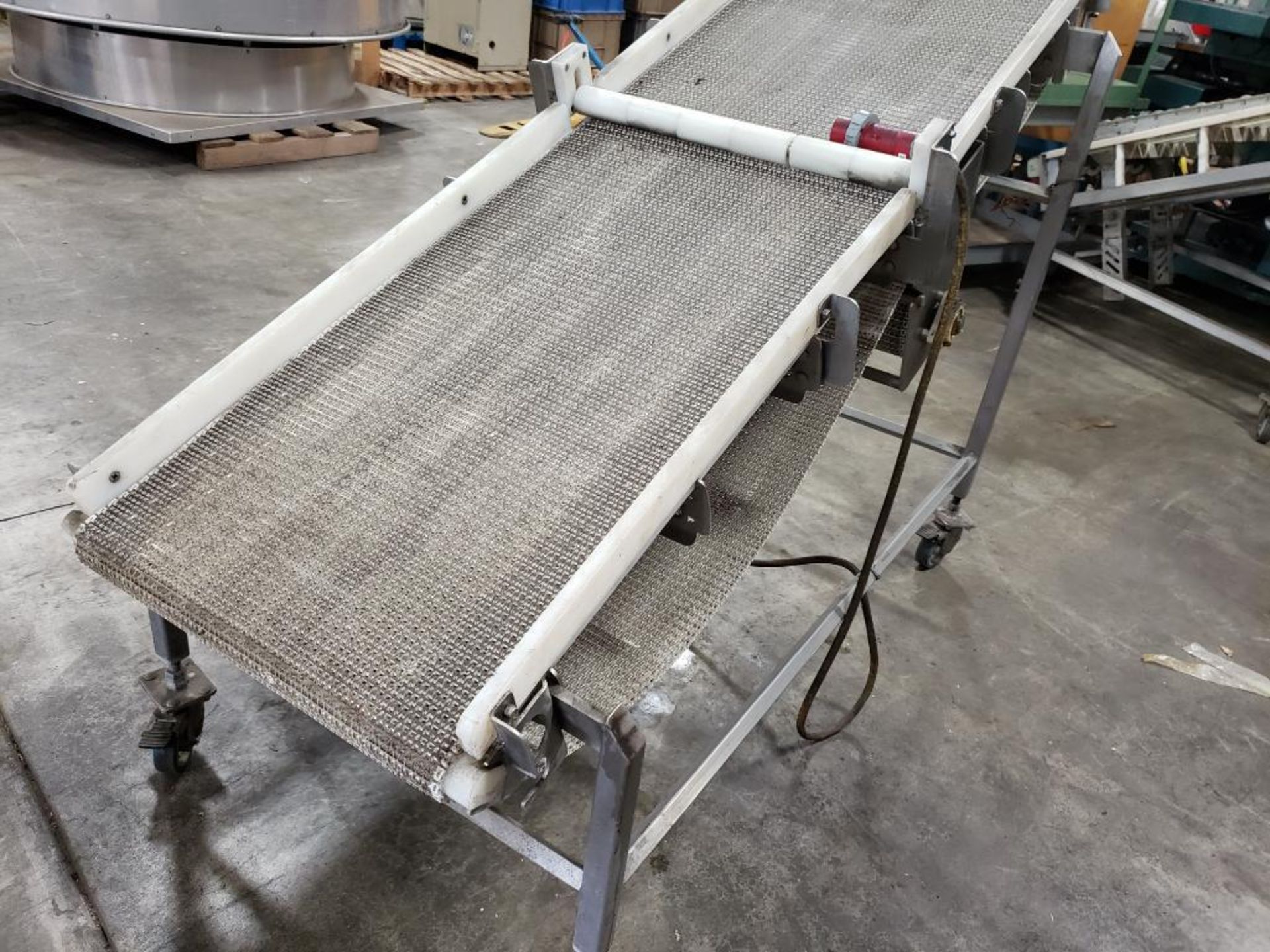 Food grade wash down incline power conveyor. 76" long x 26" wide. - Image 9 of 10