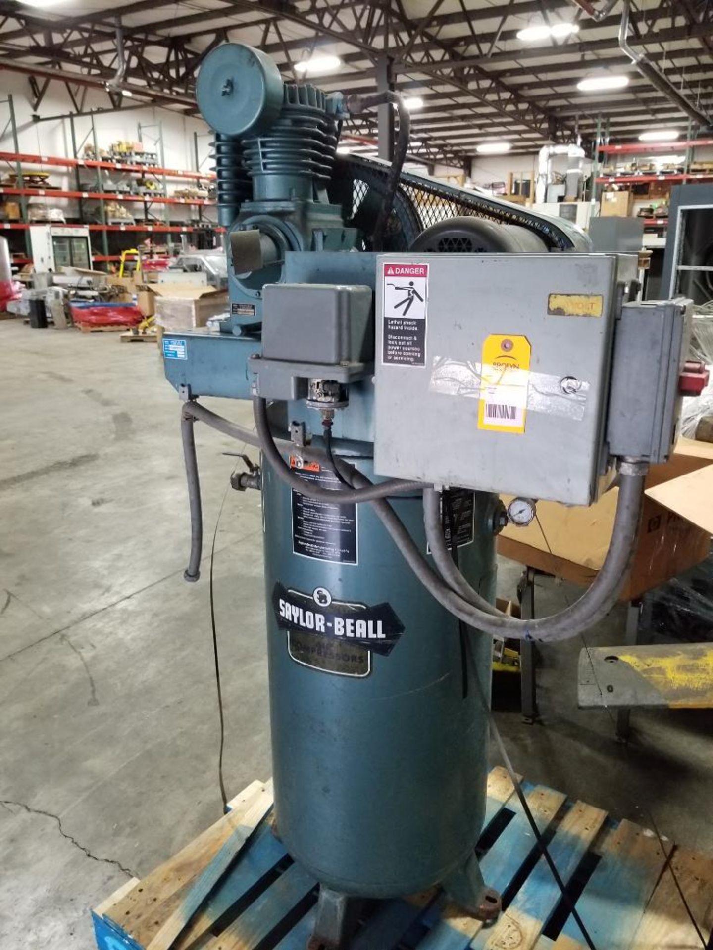 5hp Saylor Beal air compressor. 3 phase 208-230/460 volt.