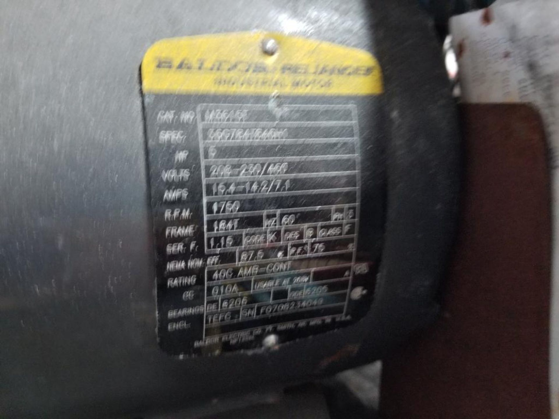 5hp Saylor Beal air compressor. 3 phase 208-230/460 volt. - Image 11 of 14