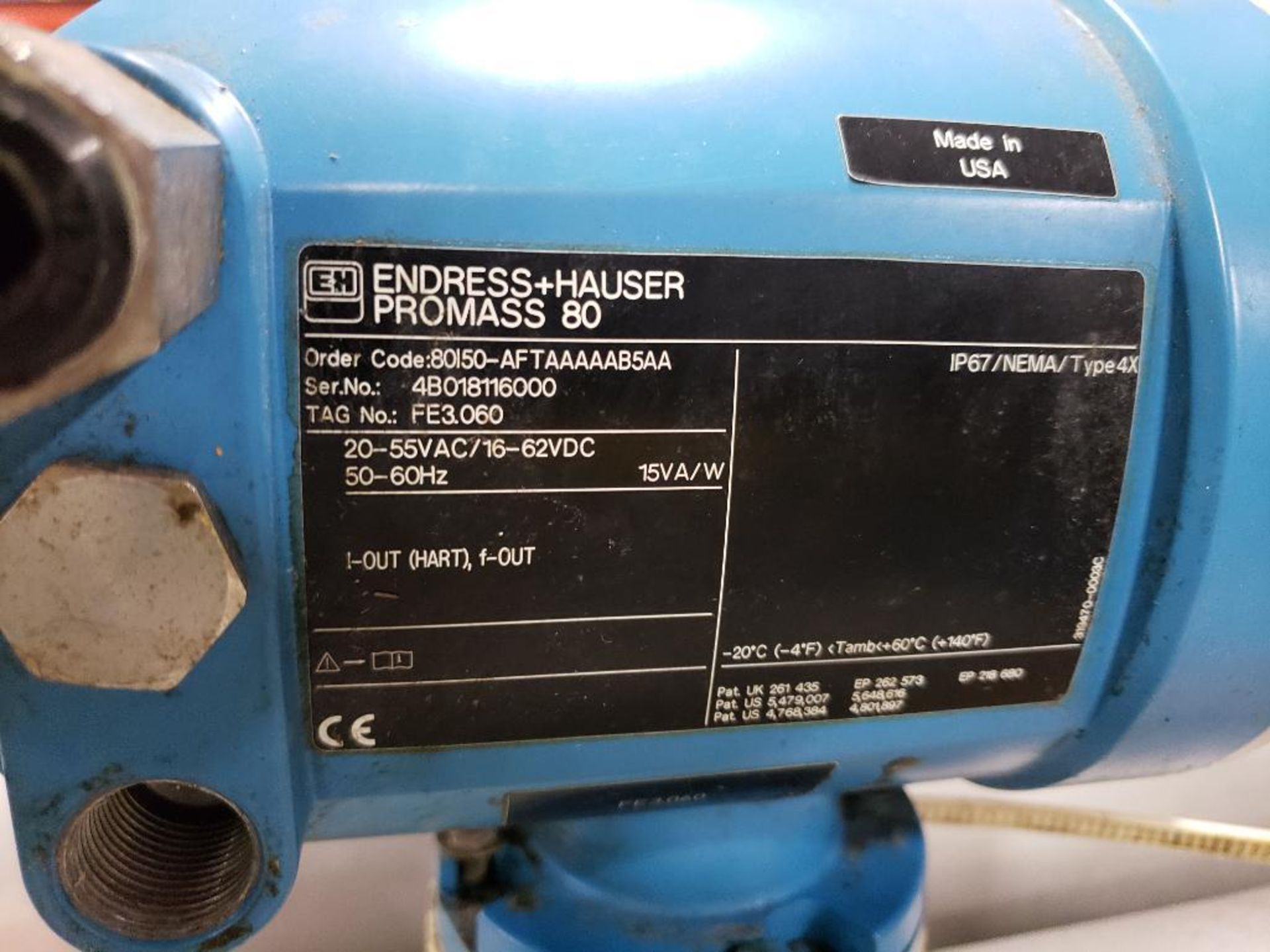 Endress+Hauser Promass I in-line flow meter. - Image 4 of 5