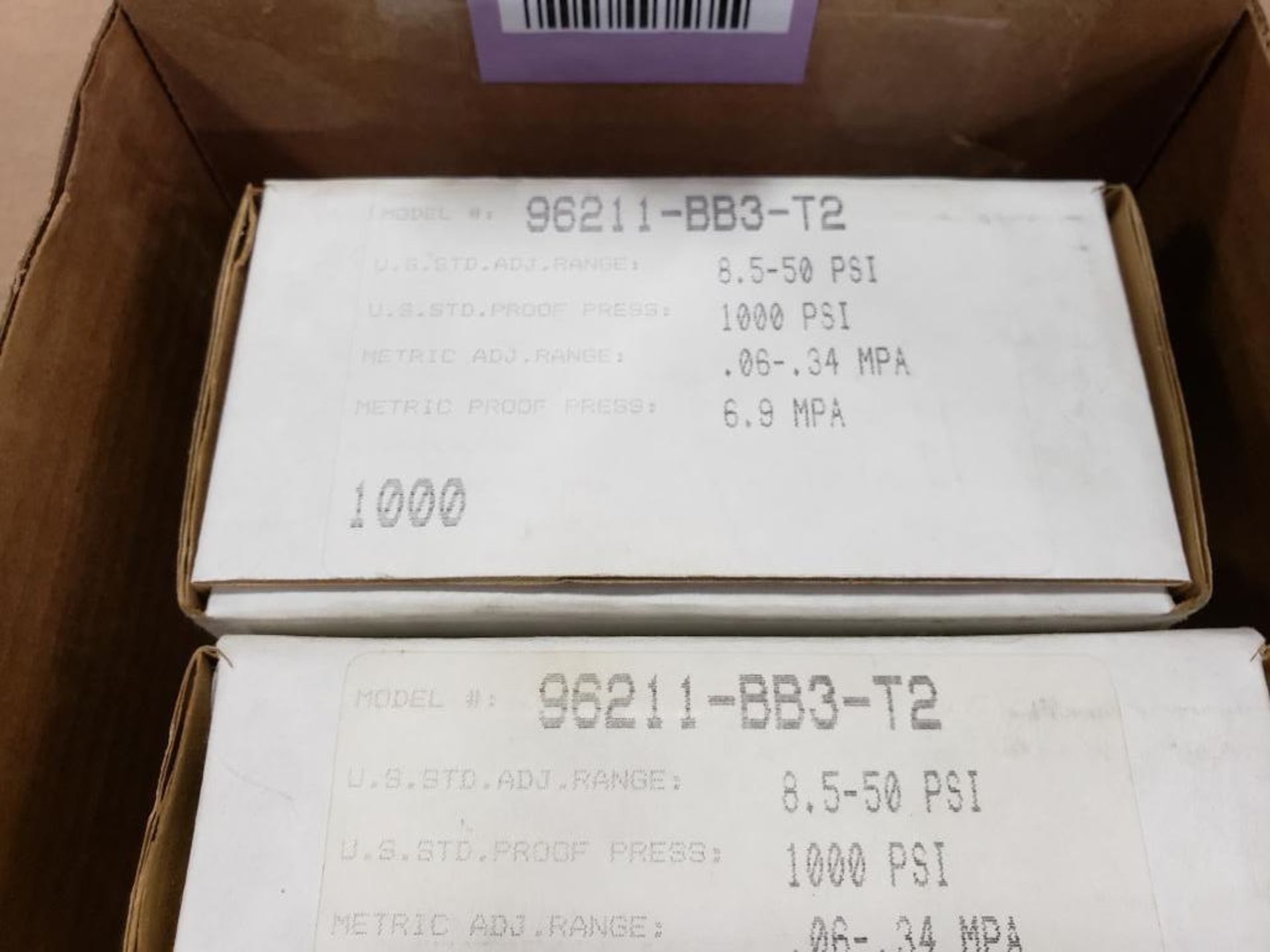 Qty 3 - Barksdale pressure switch. Model 96211-BB3-T2. New in boxes. - Image 2 of 3