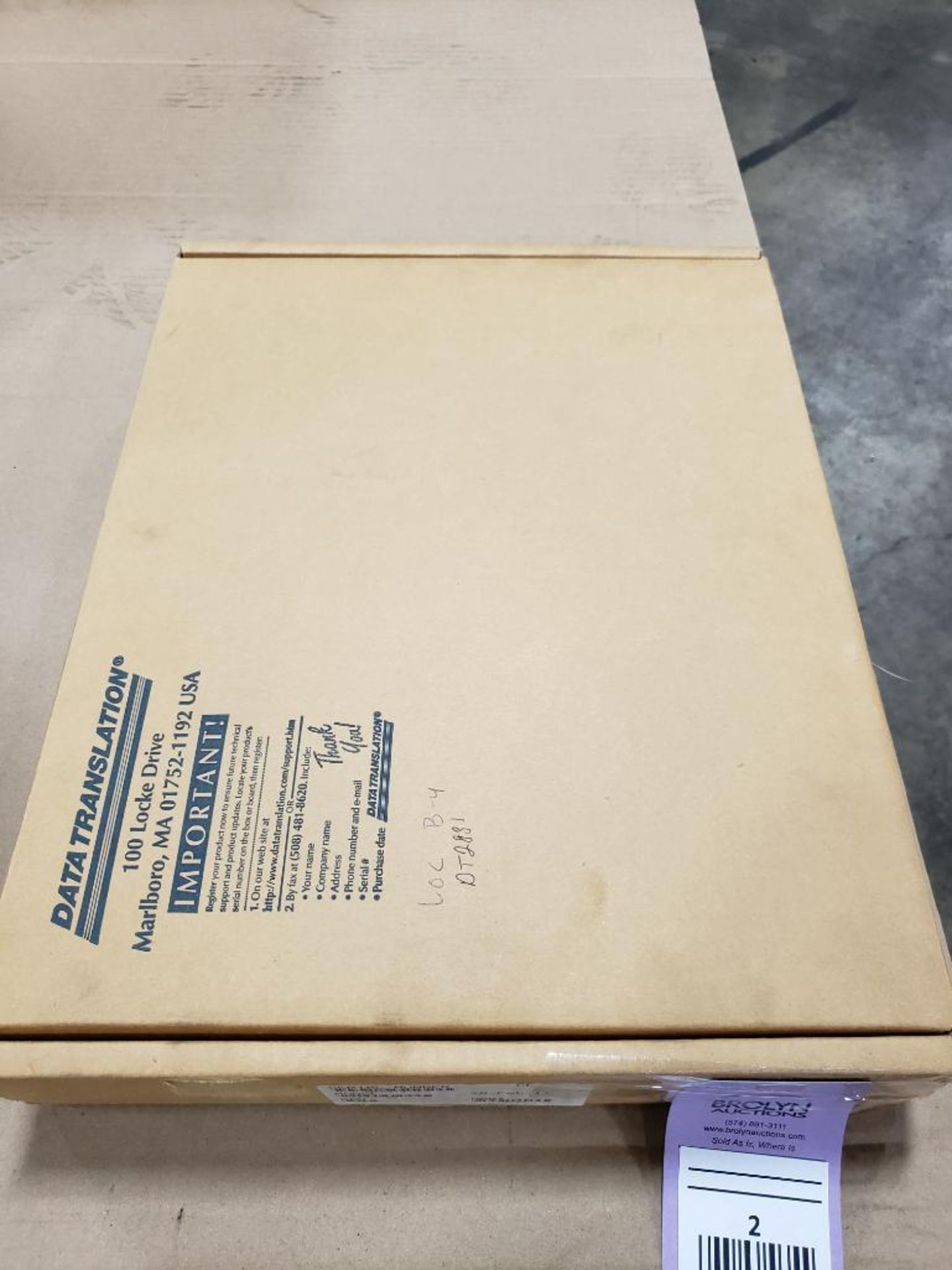 Data Translation control board. DT2831 series. Part number 10592. New in box w/ software & manuals.