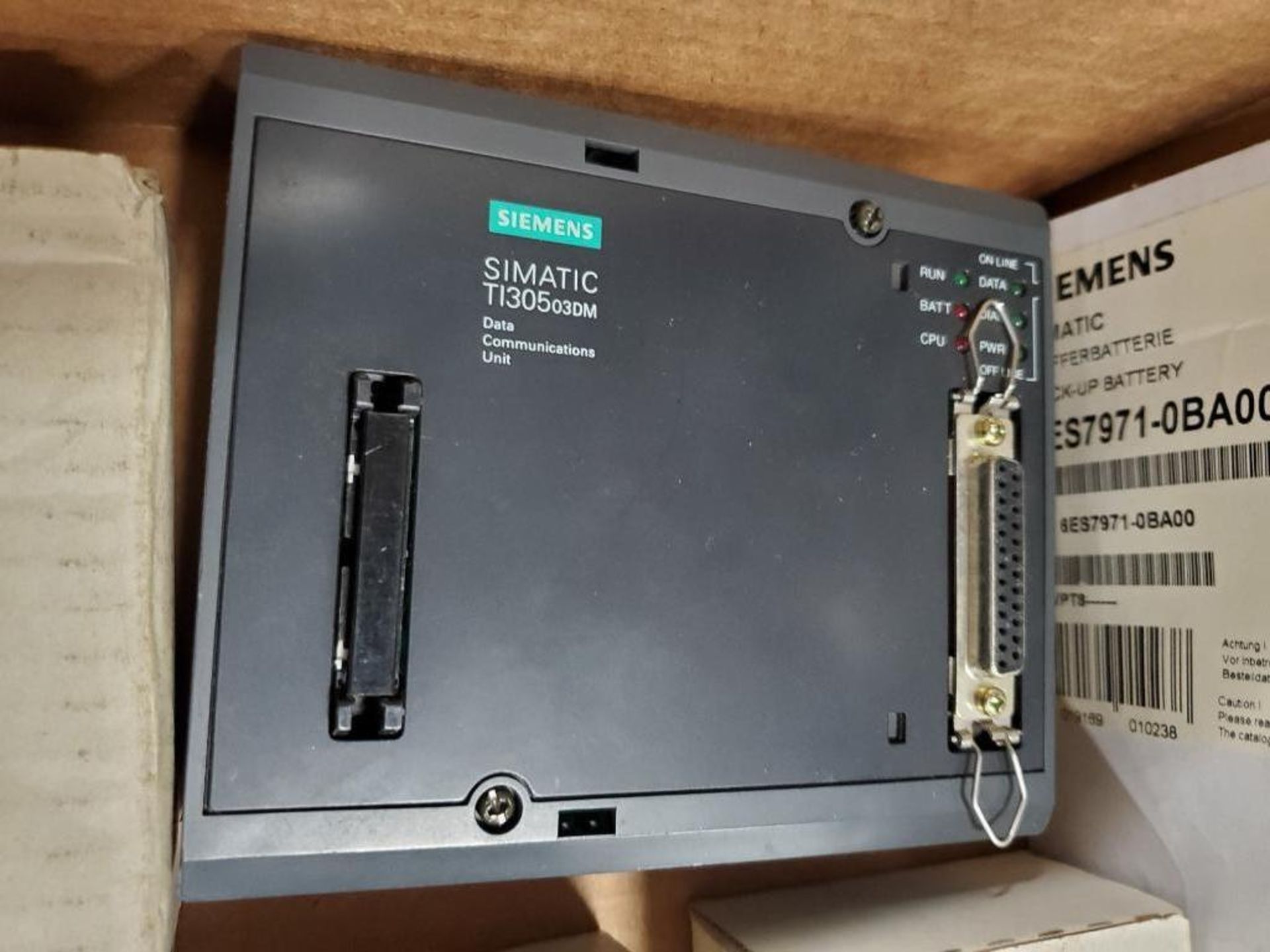 Assorted Siemens electrical. Back-Up battery, Data Comm Unit, text display modules. - Image 3 of 7