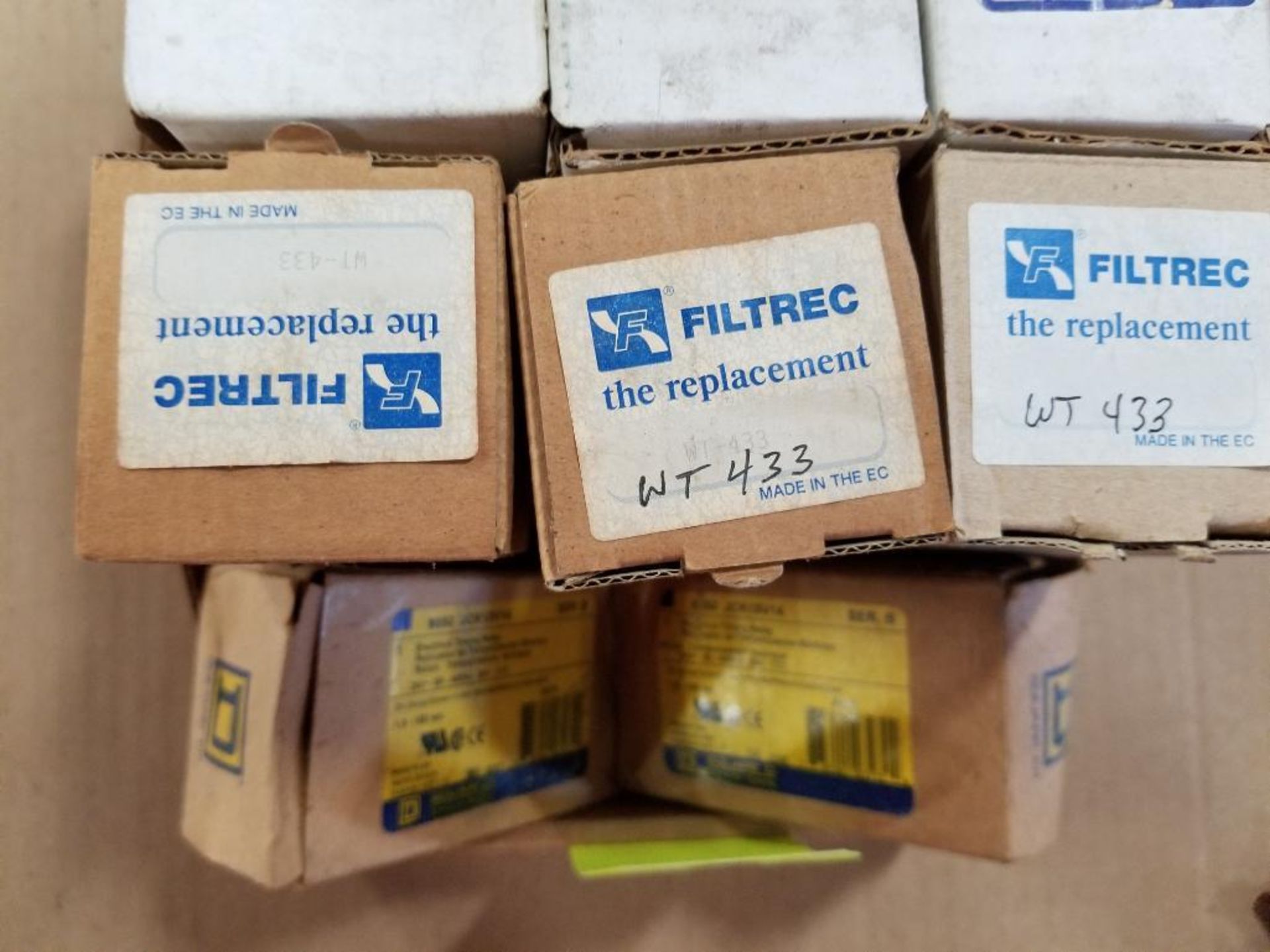 Assorted parts. Ilsco 44501-B10, Filtrec WT433, Square-D JCK15V14 relay. New in box. - Image 3 of 6