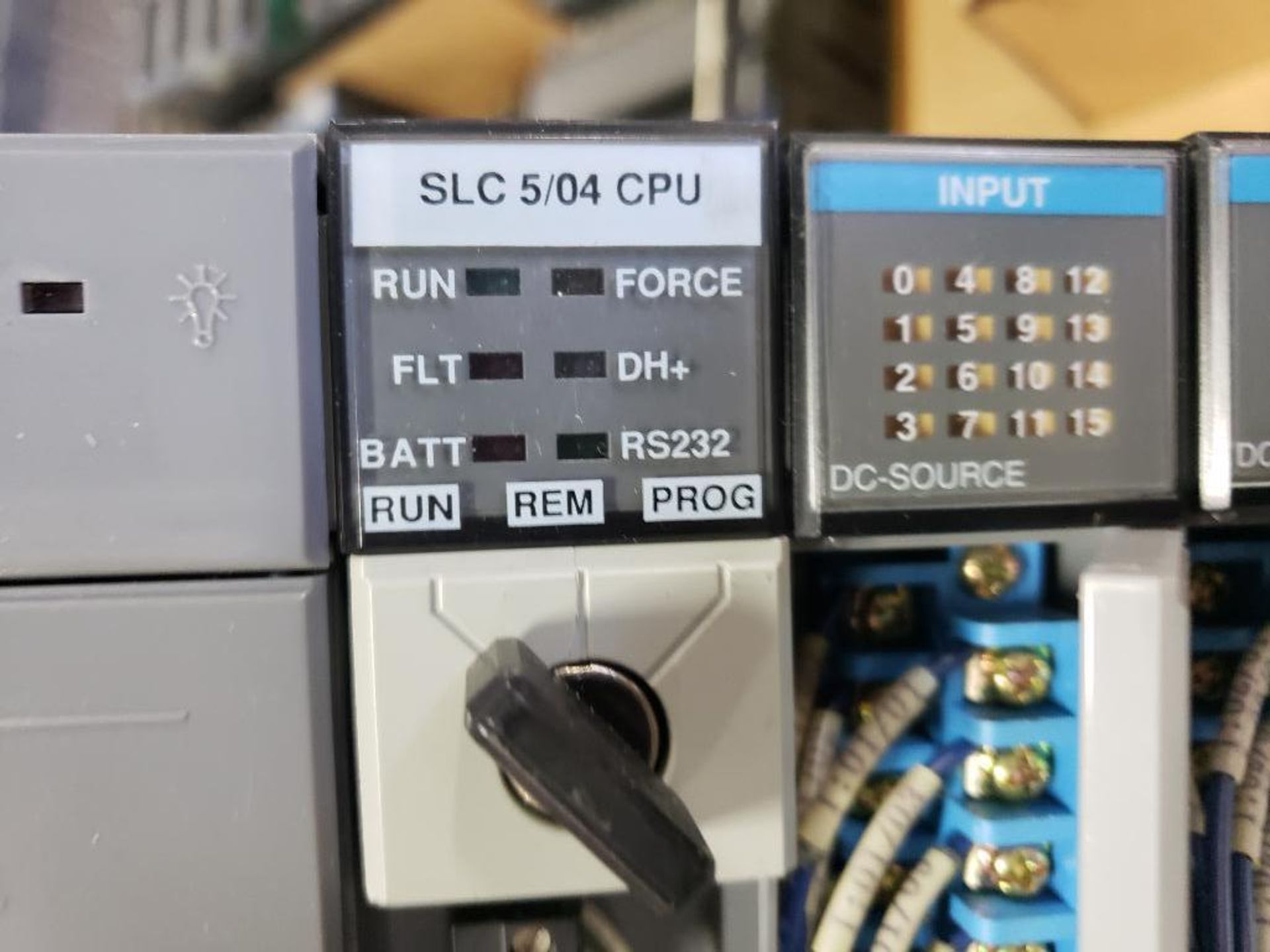 Allen Bradley keyed SLC rack. SLC 5/04 CPU, 10-Slot. - Image 4 of 4