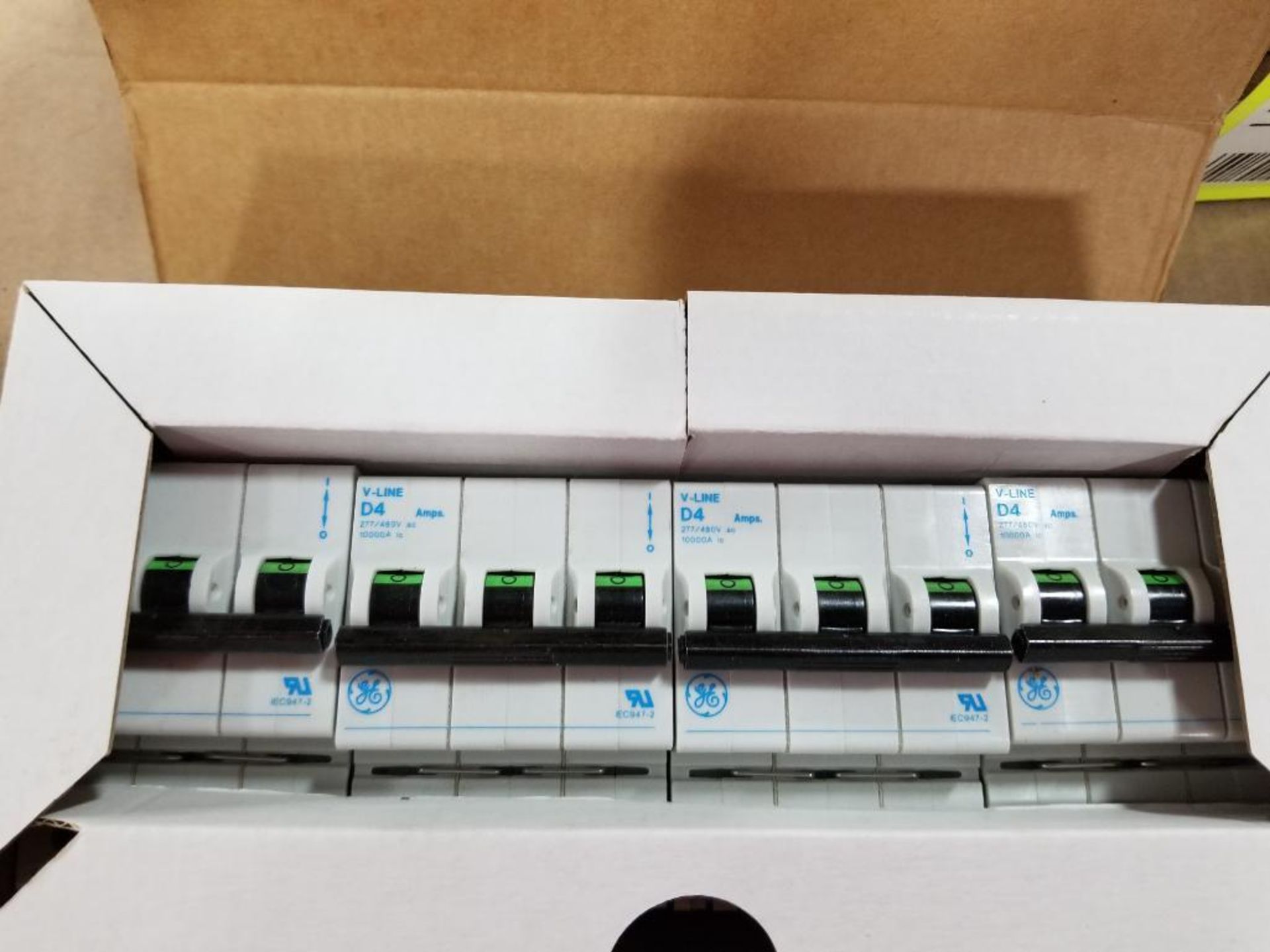 Qty 6 - Boxes of assorted GE Miniature circuit breaker V-Line. New in box. - Image 4 of 4