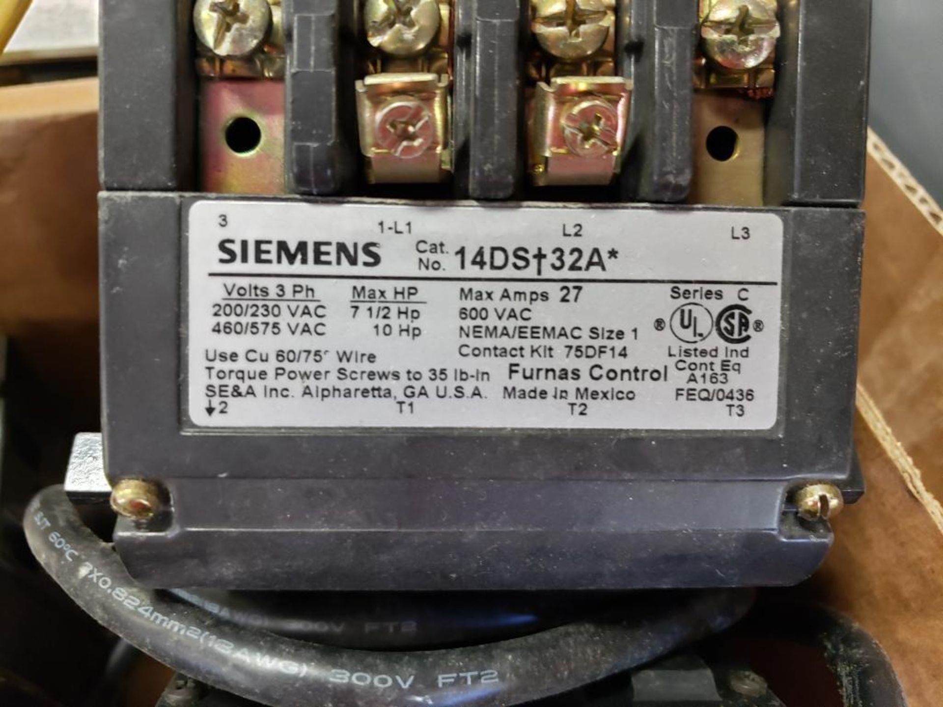 Assorted electrical contactor, relay. Square-D, Siemens. - Image 2 of 6