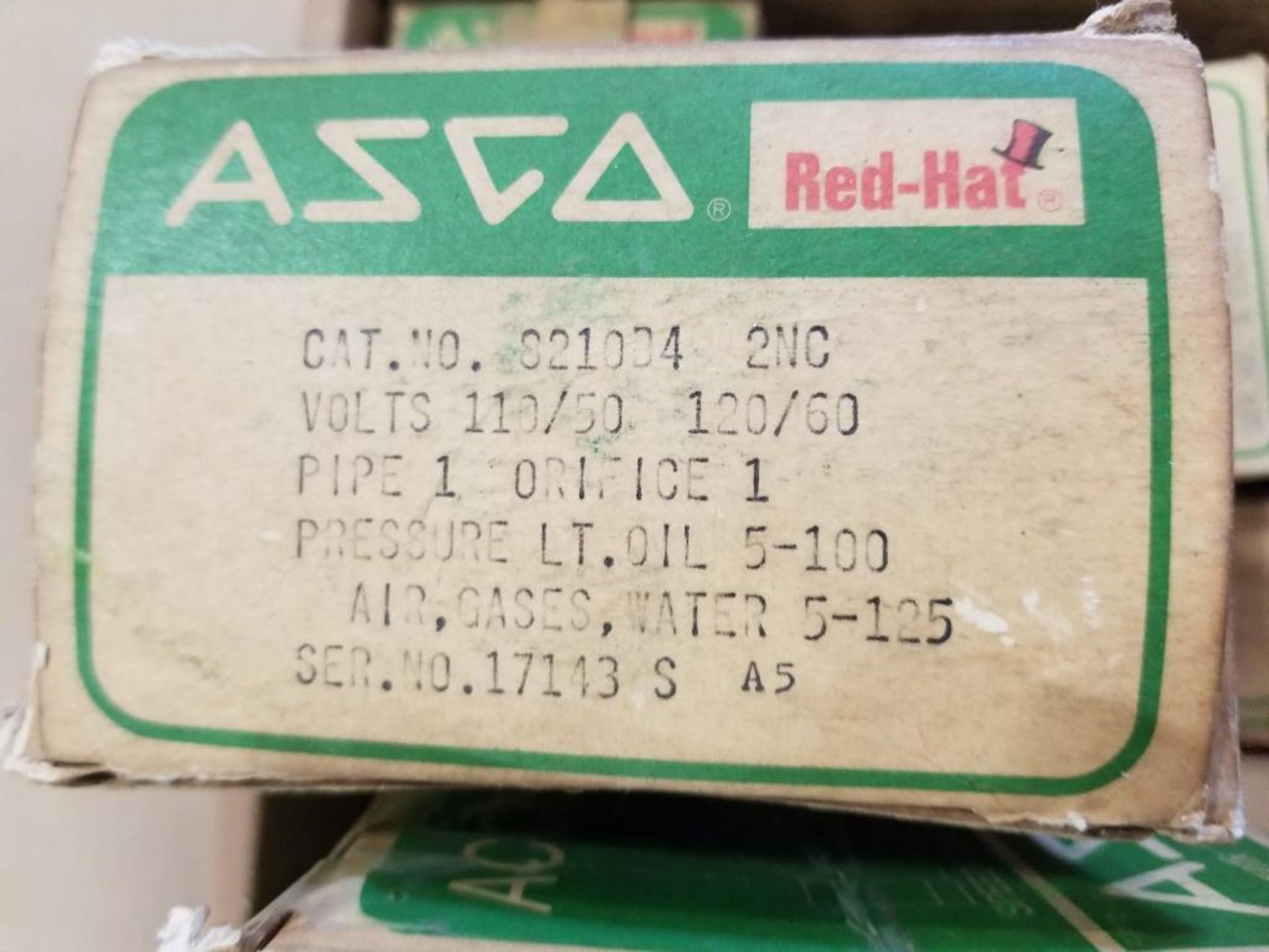 Qty 13 - Assorted Asco Red Hat solenoid coil and valve. New in box. - Image 6 of 7