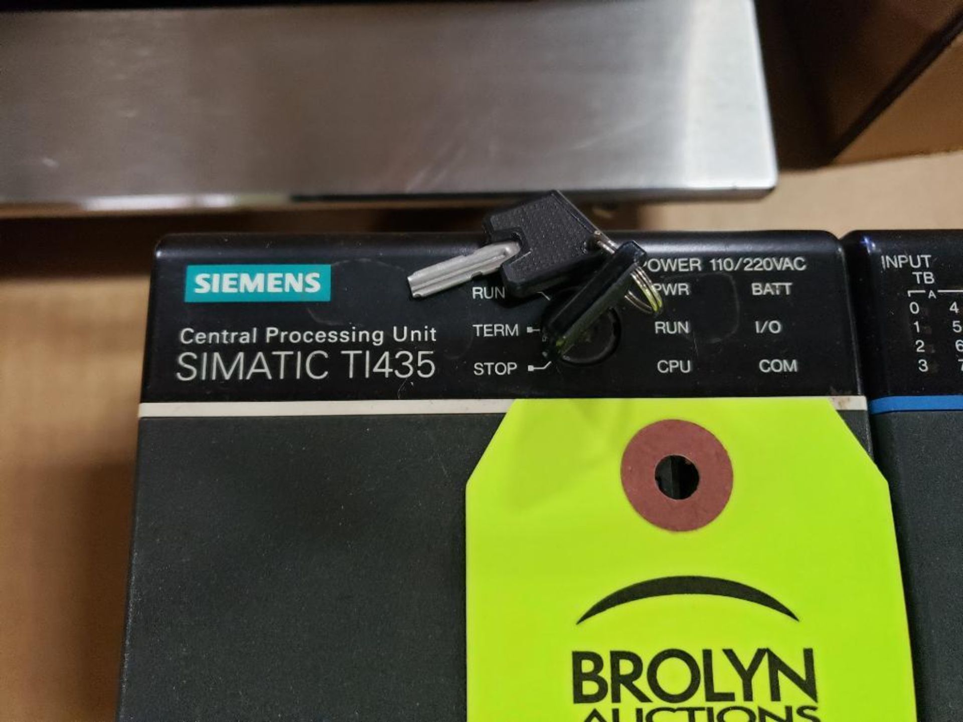 Siemens Simatic TI435 CPU and 6-Slot control rack. Keyed. - Image 2 of 3