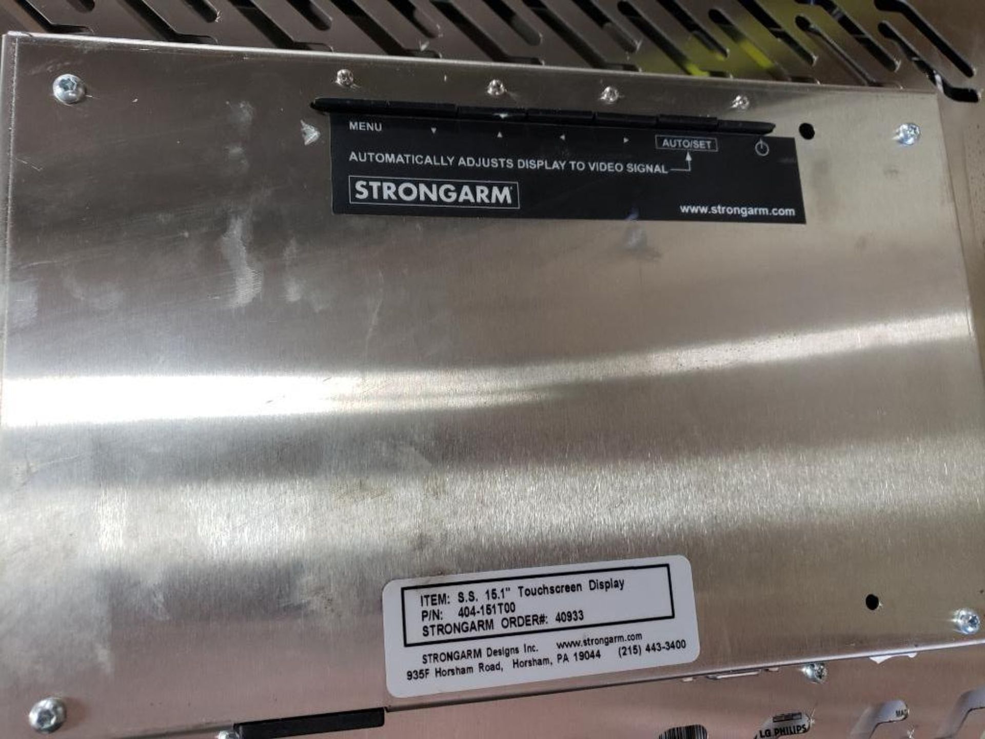 Strongarm 404-151T00 Stainless Steel 15.1" Touchscreen display. - Image 2 of 6