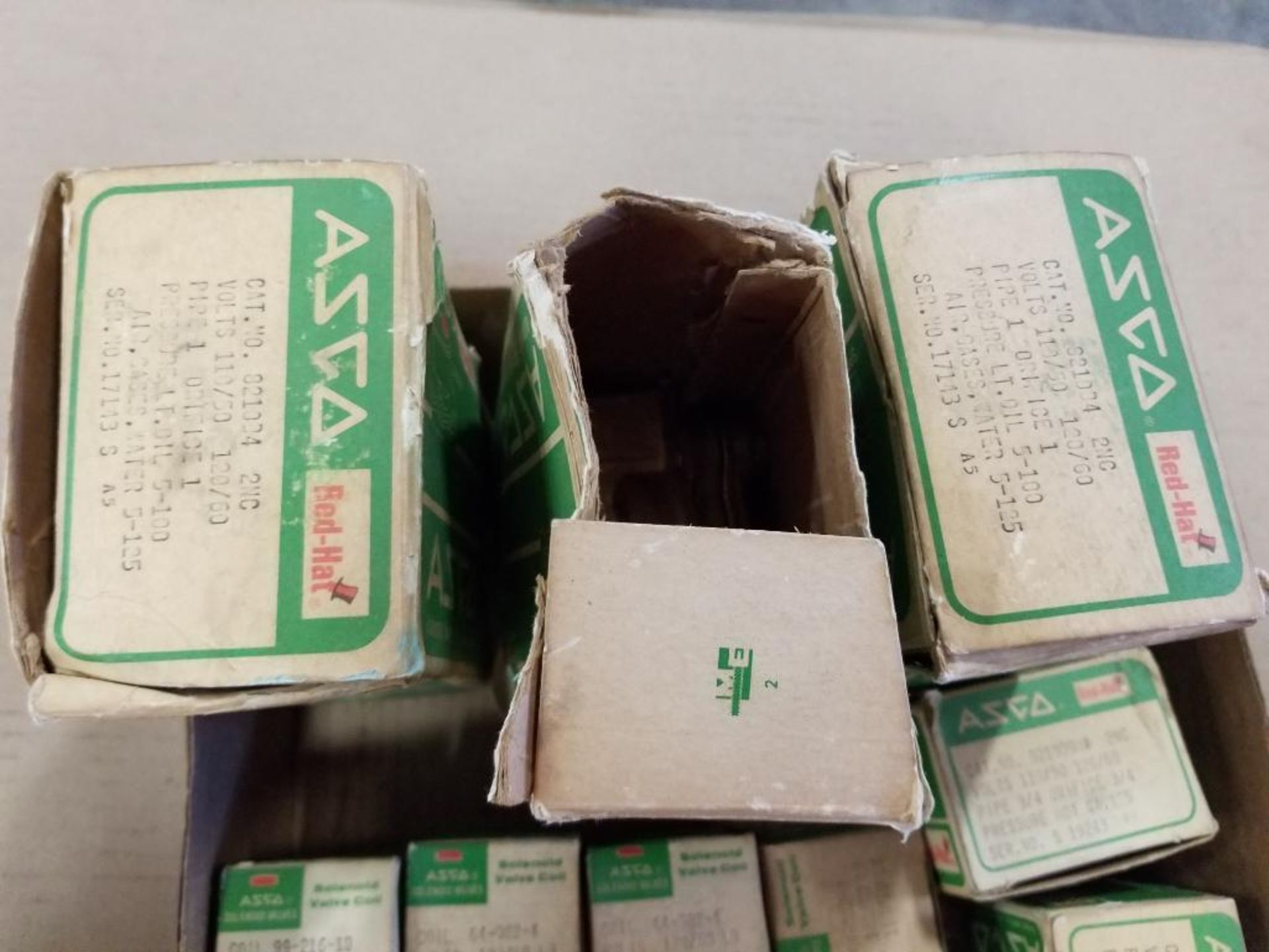 Qty 13 - Assorted Asco Red Hat solenoid coil and valve. New in box. - Image 5 of 7