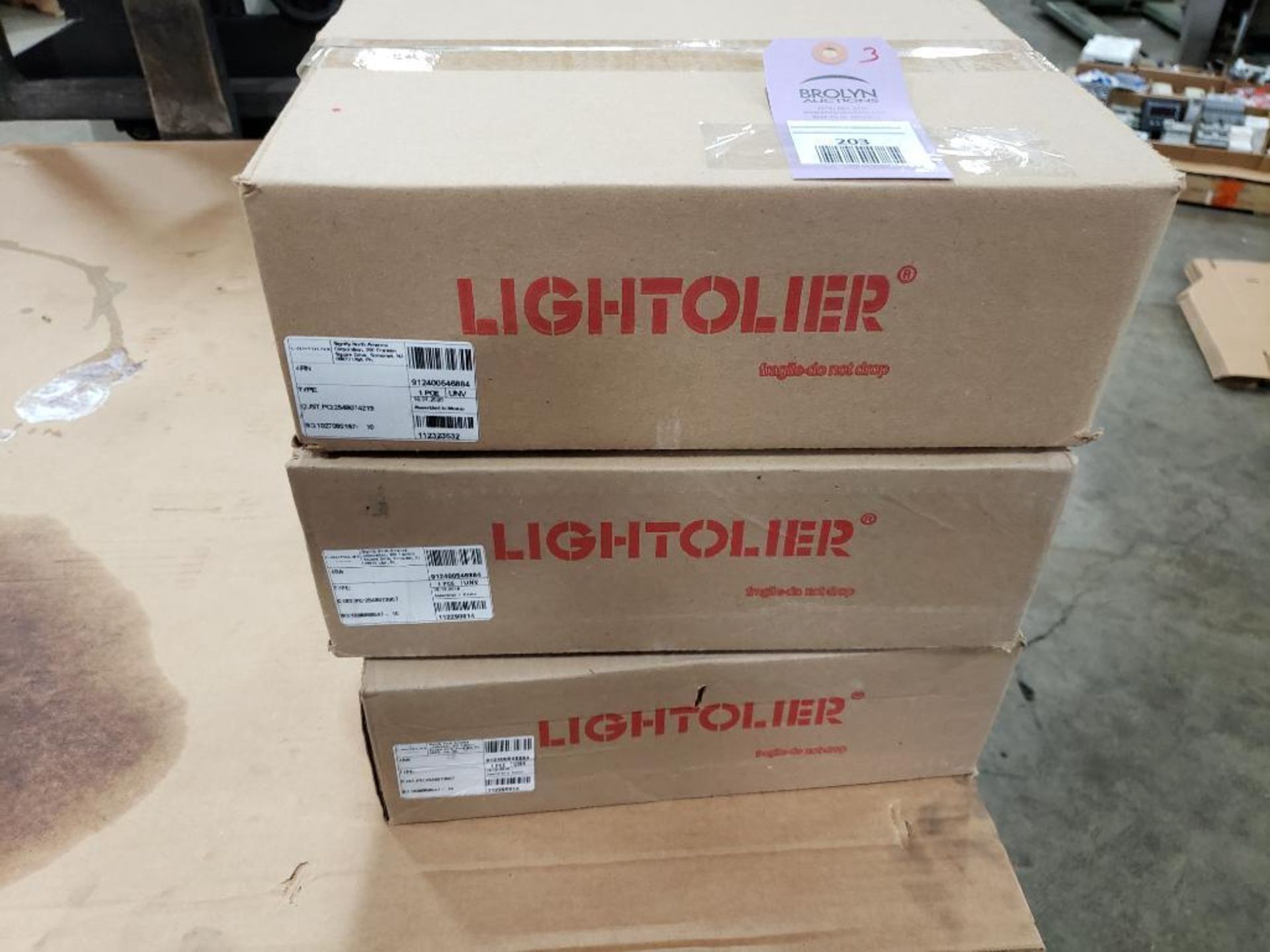 Qty 3 - Lightolier 912400546884 frame in 4" light fixture. New in box.