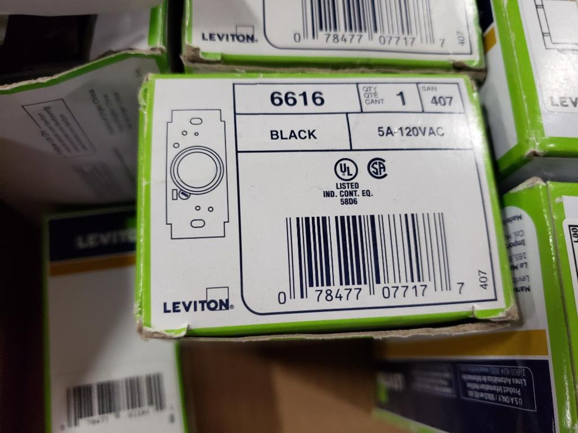 Large Qty of electrical receptacles. Leviton. New in box. - Image 5 of 8