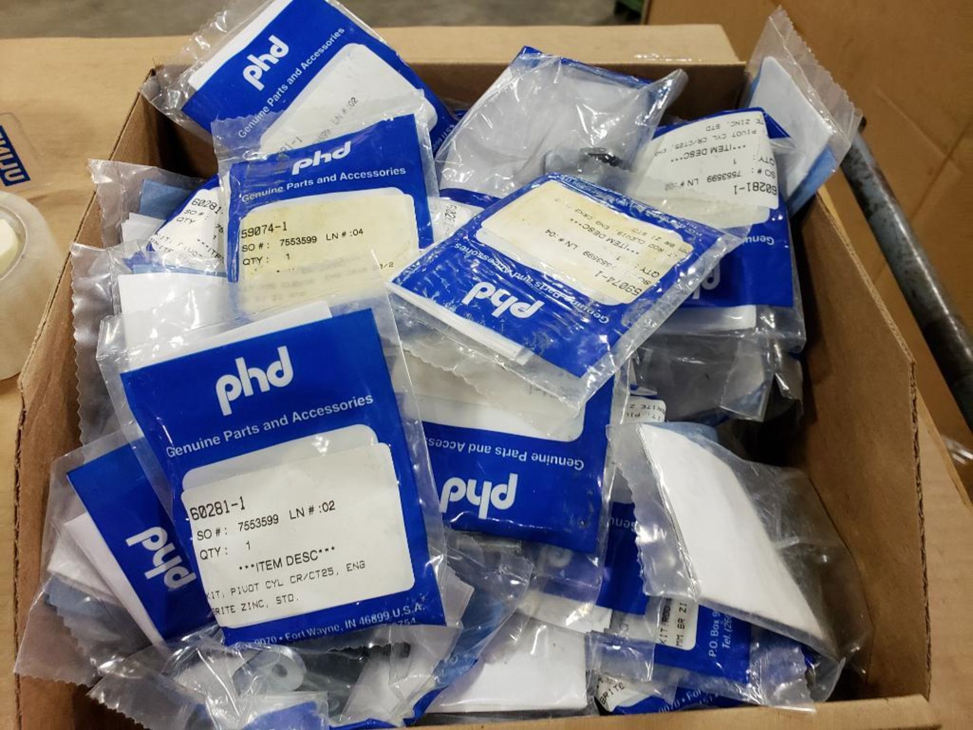 Assorted PHD replacement parts. New in package.