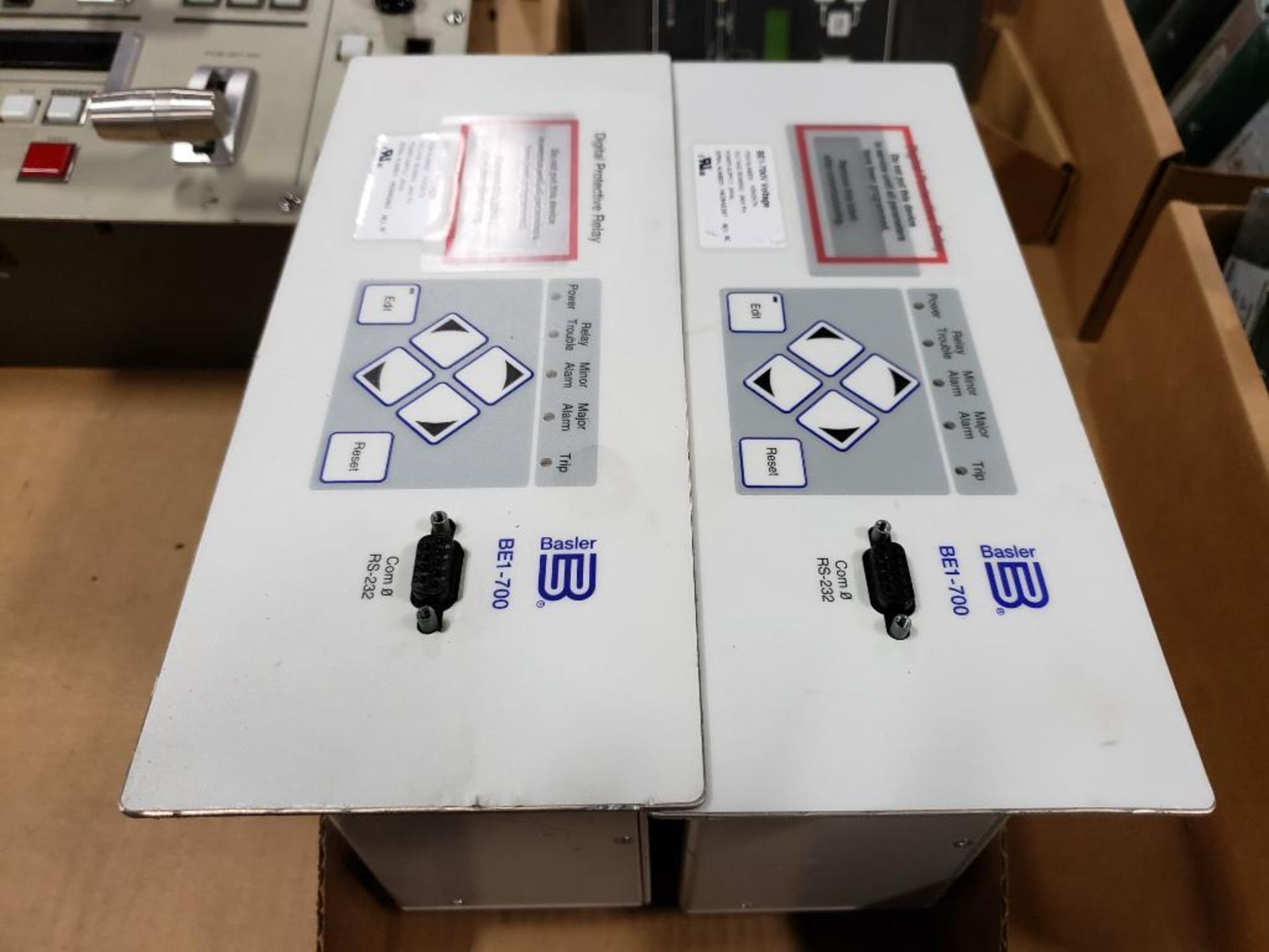 Qty 2 - Basler BE1-700 digital protective relay.