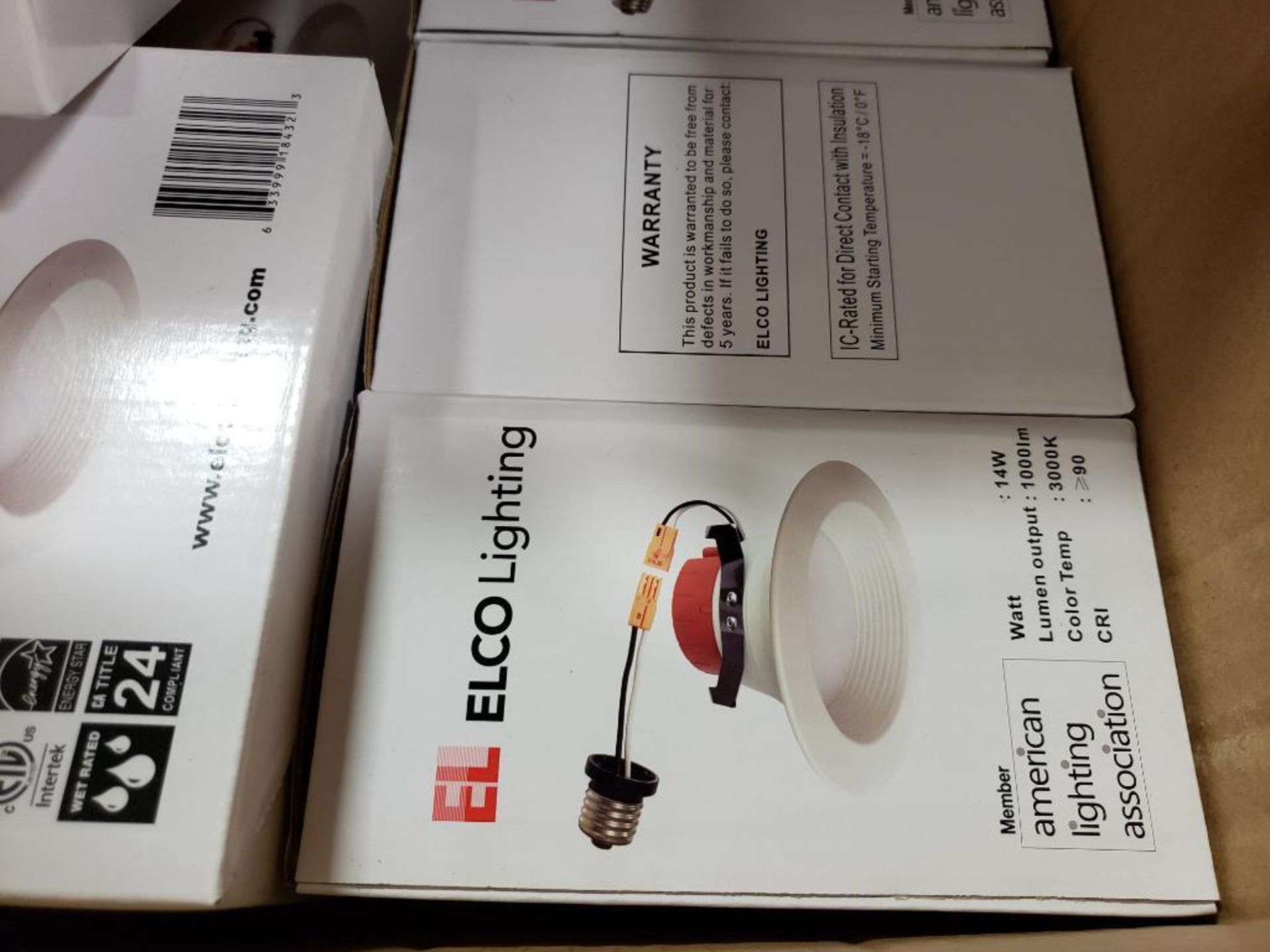 Qty 19 - Elco Lighting EL41230W light recess. New in box. - Image 6 of 8