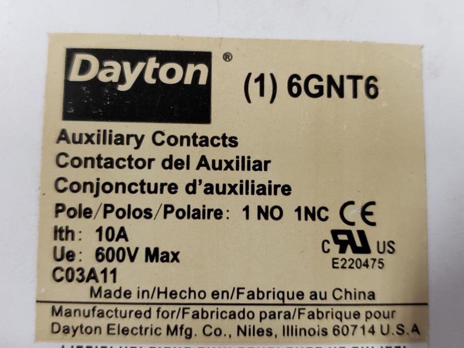 Qty 30 - Dayton 6GNT6 auxiliary contacts. New in box. - Image 2 of 2