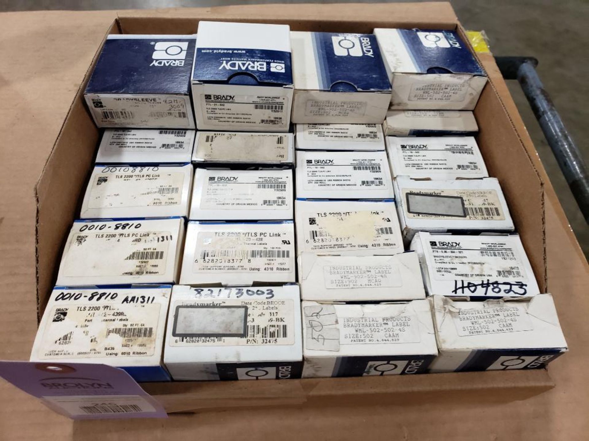 Assorted Brady PTL-21-642 thermal transfer label. New in box.