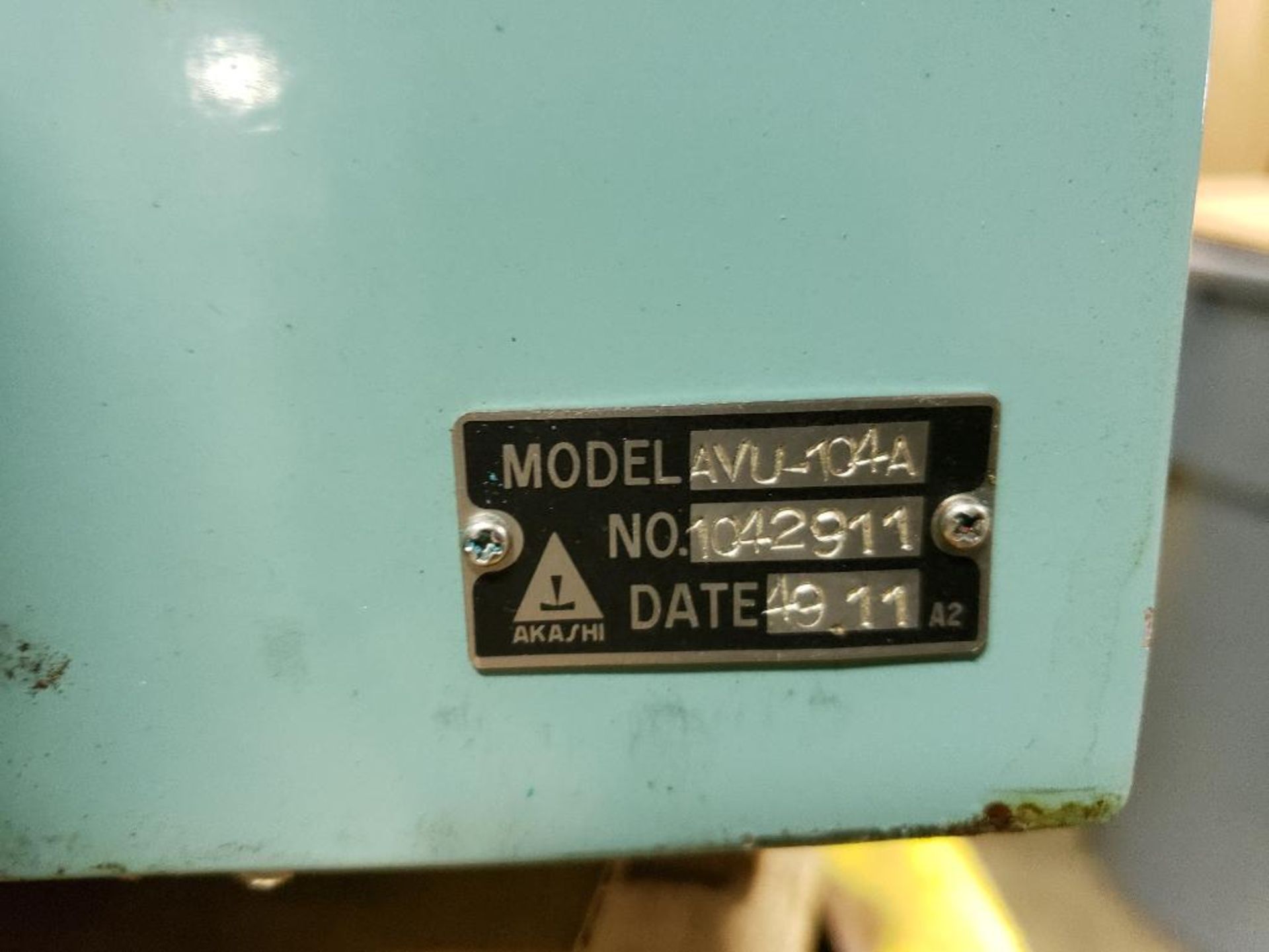 Akashi Televibrometer AVU-104A. - Image 5 of 5