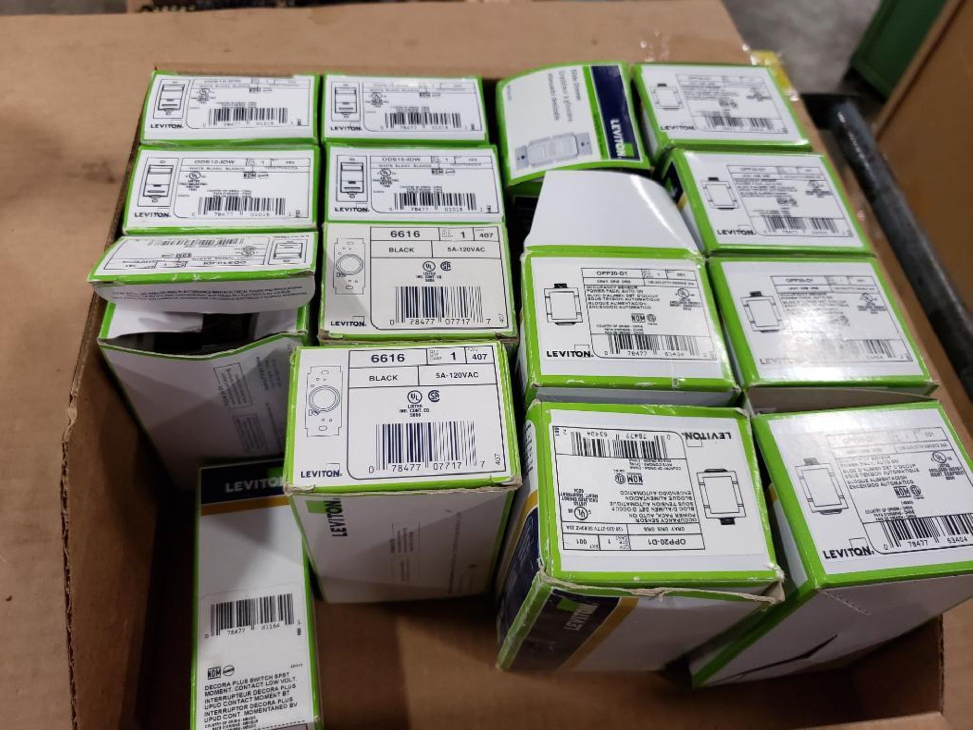 Large Qty of electrical receptacles. Leviton. New in box.