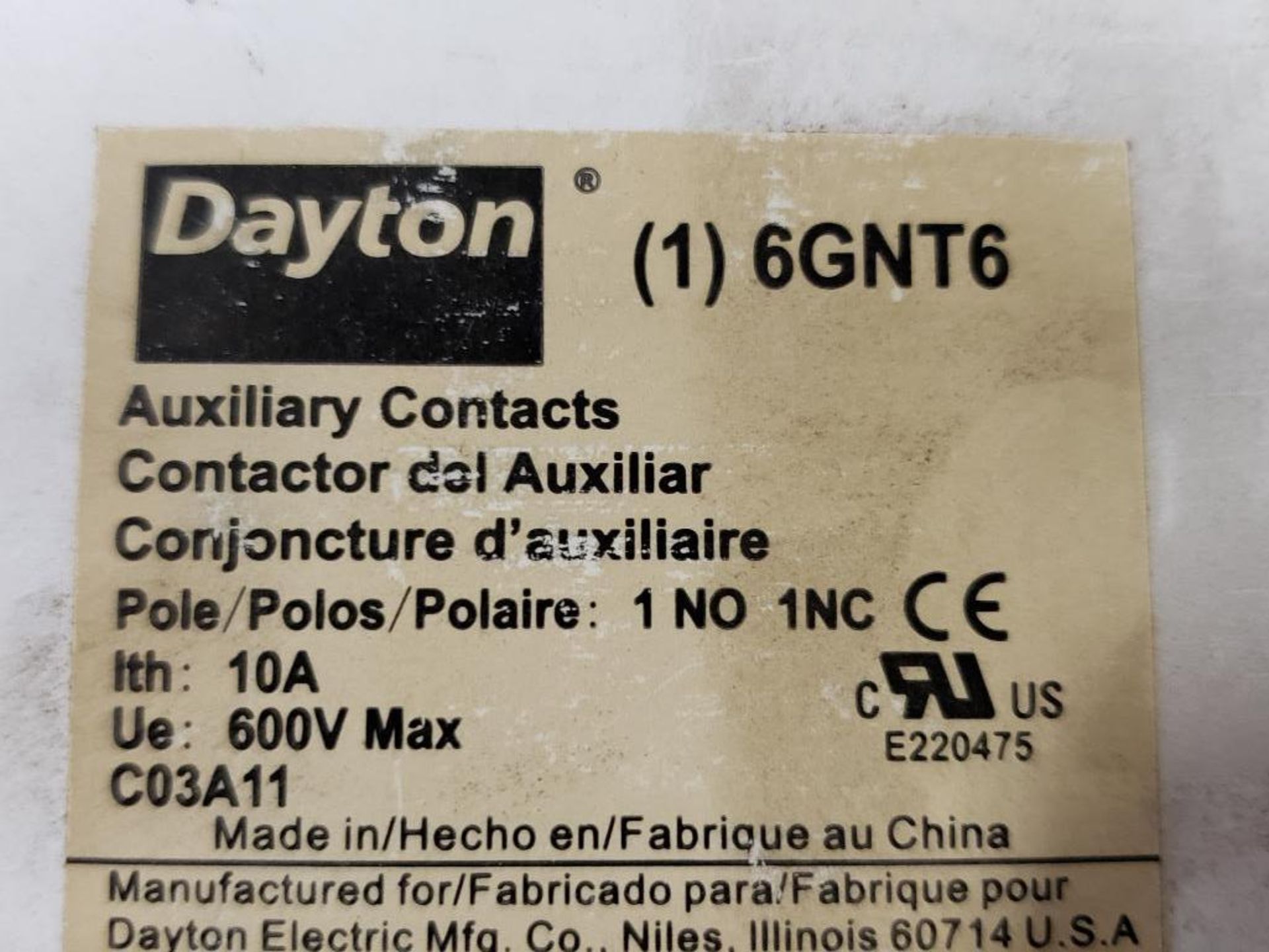 Qty 30 - Dayton 6GNT6 auxiliary contacts. New in box. - Image 2 of 2