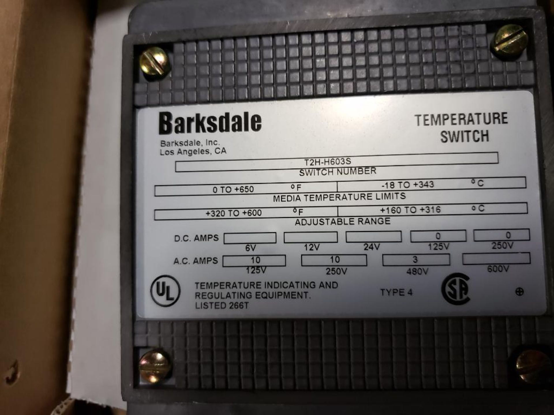 Barksdale 5827406 temperature switch. New in box. - Image 5 of 5